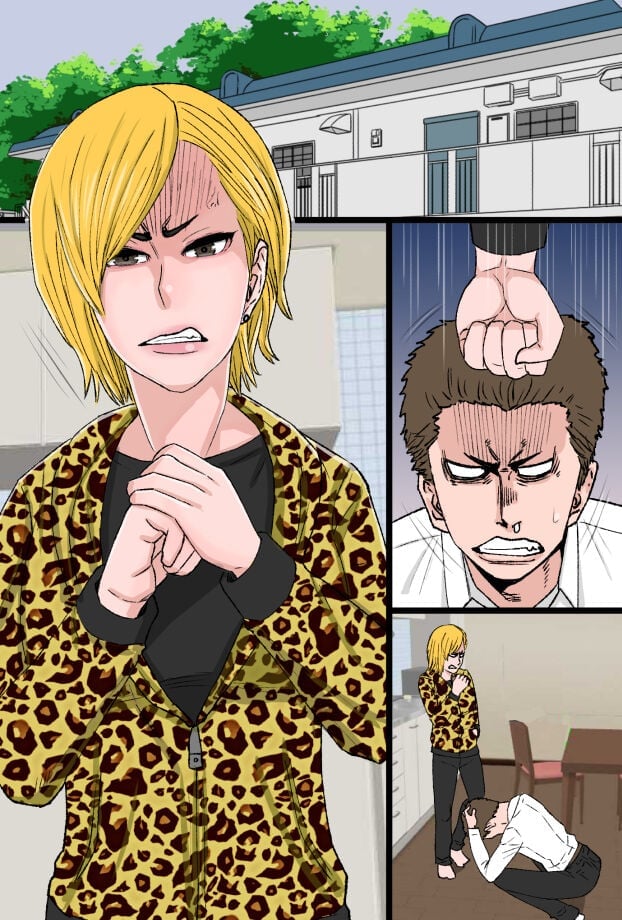 [金珠狼] 超おっかないウチのヤンキー母ちゃんがチャラ男のズル剥けチ○ポに完全敗北した話