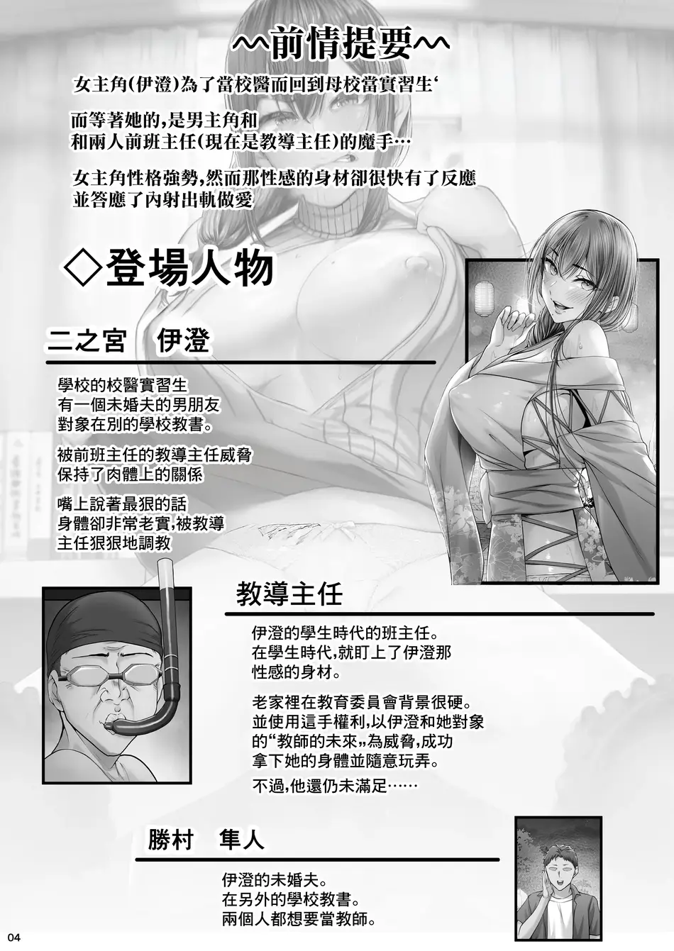 [Cior (ken-1)] 夏日 強気に文句を言いながらもエロい身体が反応してNTRれる保健医実習生の本。ver. [中国翻訳] [DL版]