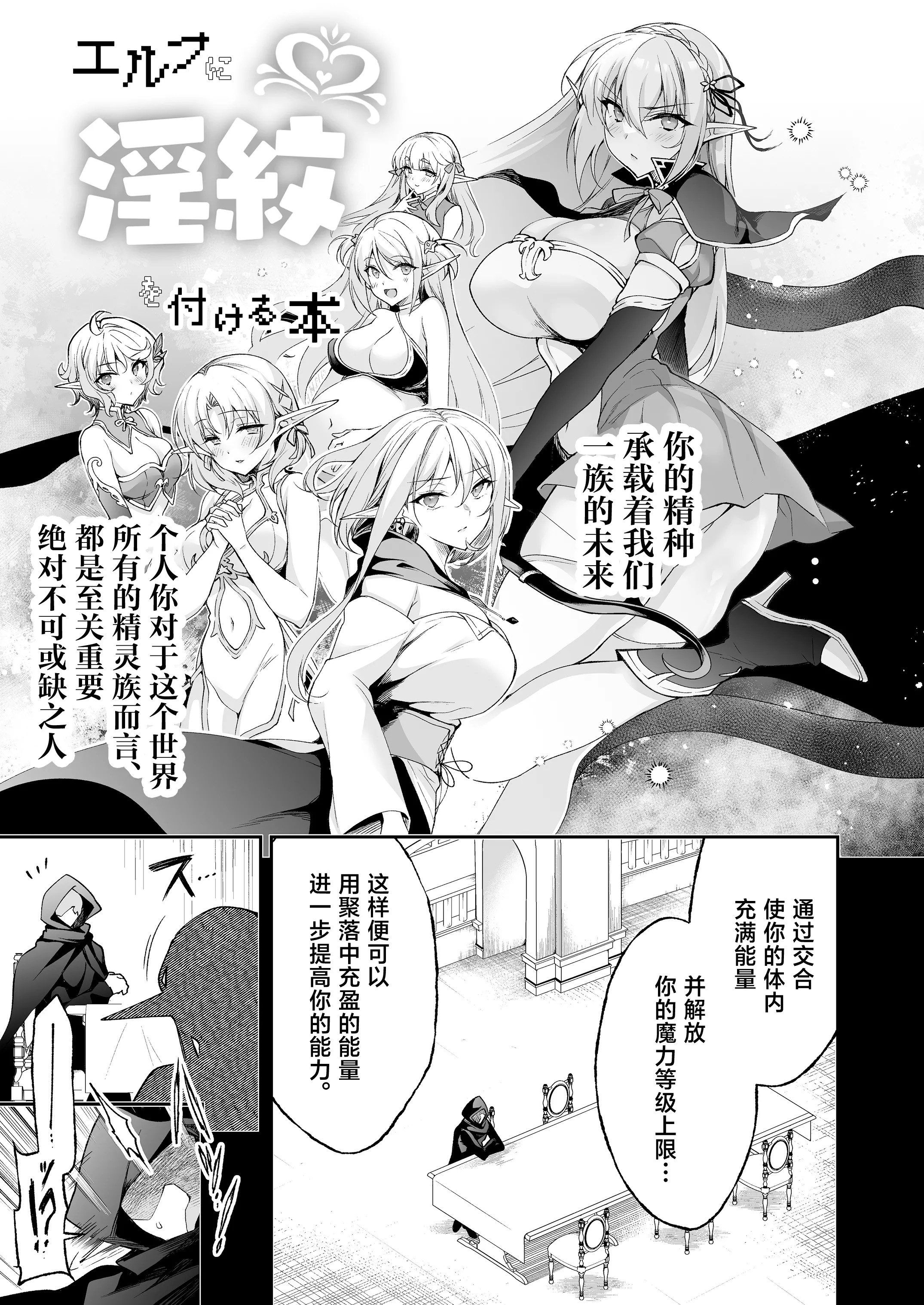 [にのこや (にの子)] エルフに淫紋を付ける本 LEVEL：8 [中国翻訳] [DL版]