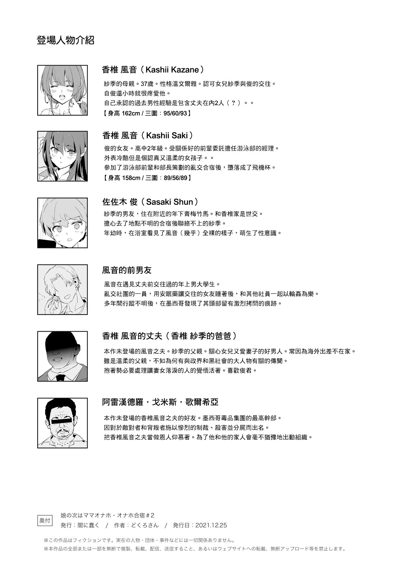 [闇に蠢く (どくろさん)]お前の姉ちゃん+娘の次はママオナホ合宿・一日目&二日目!1~4+特典 [中国翻訳][無修正]