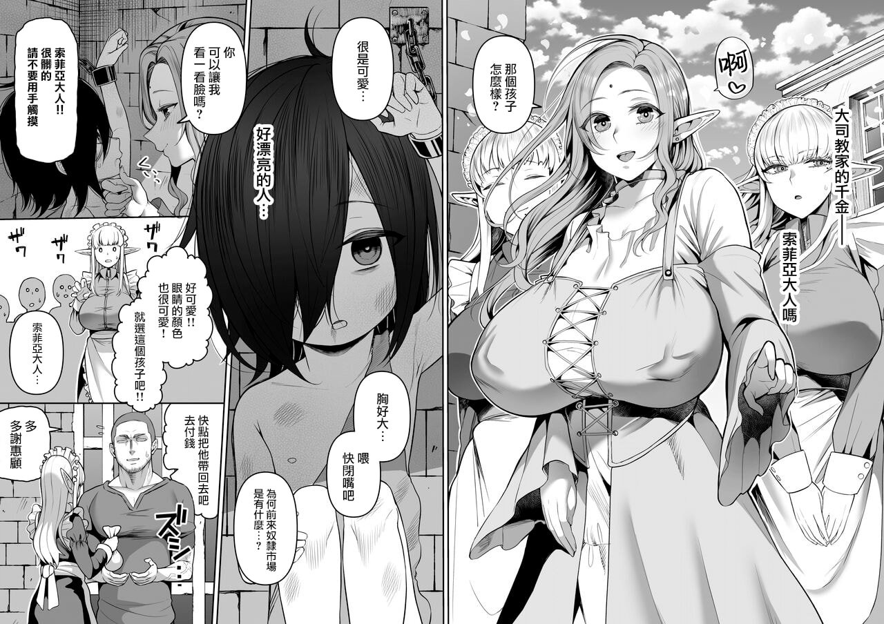 [マシュマロ風船 (かゆみ止め)] 200年もの処女エルフショタを飼う1~2 [中国翻訳][疏碼]