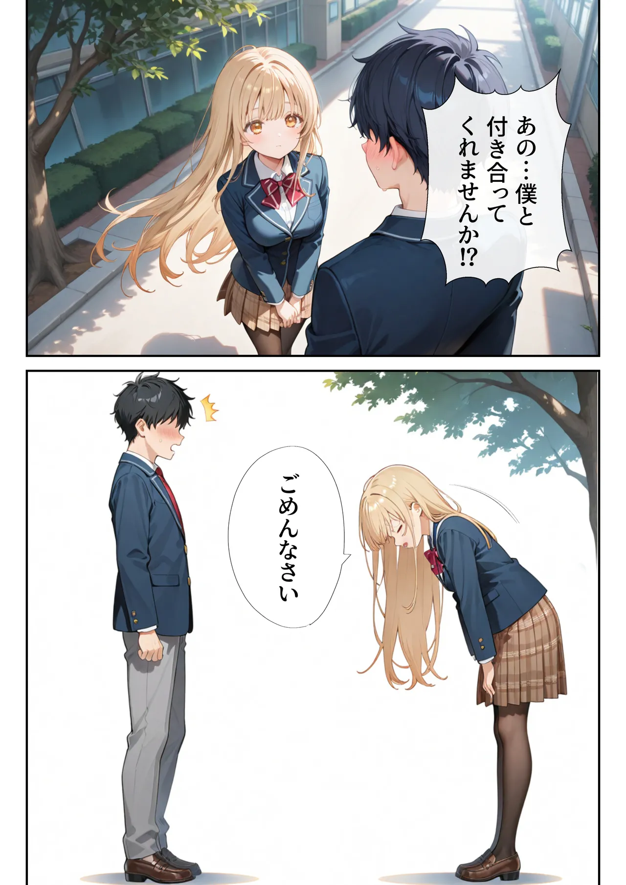 [ニーハイ堂] お隣の天使様を記憶操作でイケメンから寝取って堕天使にした件 [AI Generated]