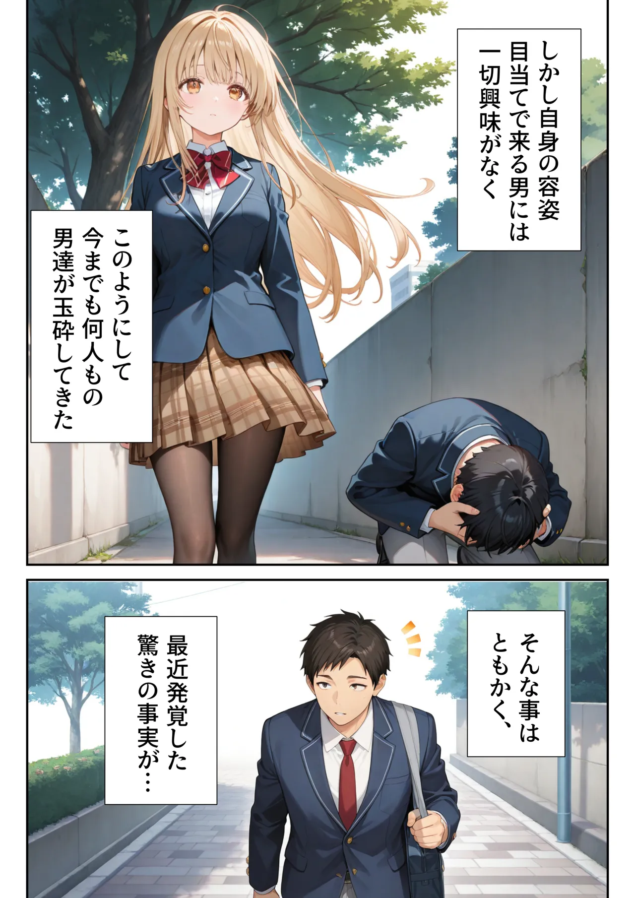 [ニーハイ堂] お隣の天使様を記憶操作でイケメンから寝取って堕天使にした件 [AI Generated]