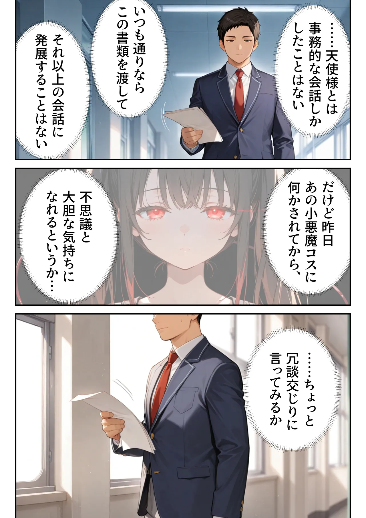 [ニーハイ堂] お隣の天使様を記憶操作でイケメンから寝取って堕天使にした件 [AI Generated]