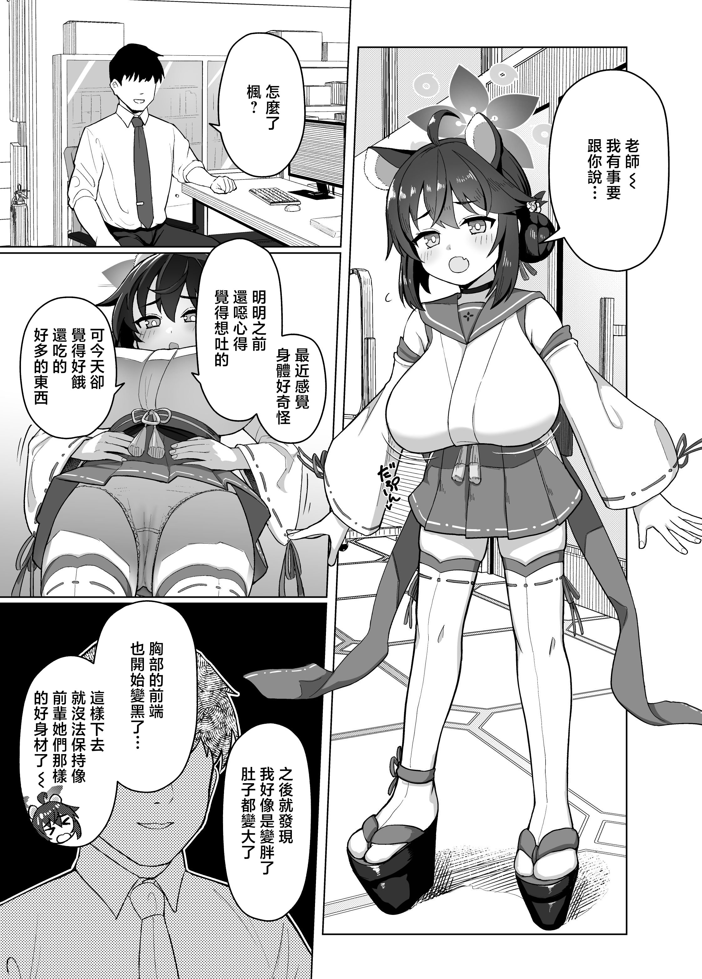 [CrowView (たじ)] 乙女の危機!？修行してるのに太っちゃったからヒミツの治療術で立派なレディに戻ります (ブルーアーカイブ) [DL版] [中国翻訳]