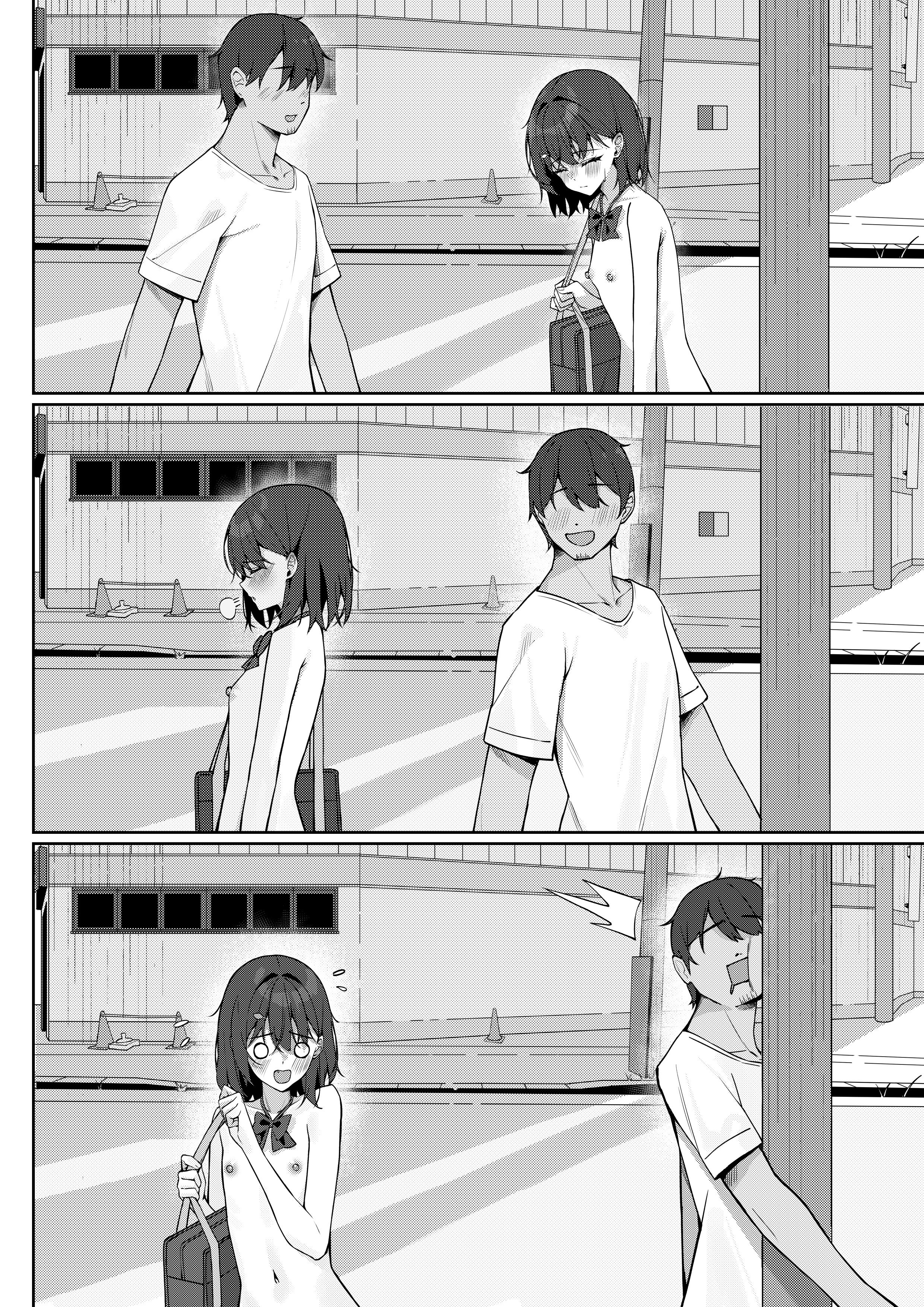 [咲凛玖] 全裸登校漫画 [中国翻訳]