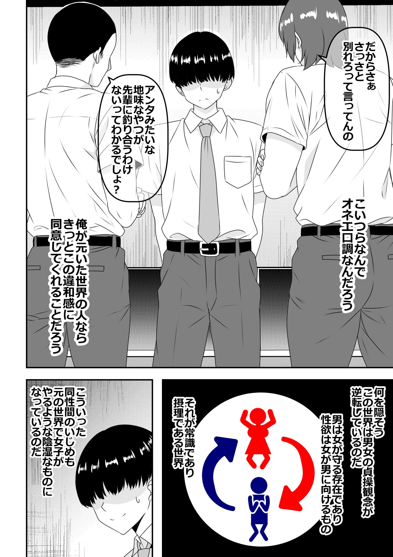 [割り箸効果] 【貞操逆転】頼れる王子様系の先輩、初Hでくっそ情けない腰ヘコ早漏セックスを披露してしまう (オリジナル)