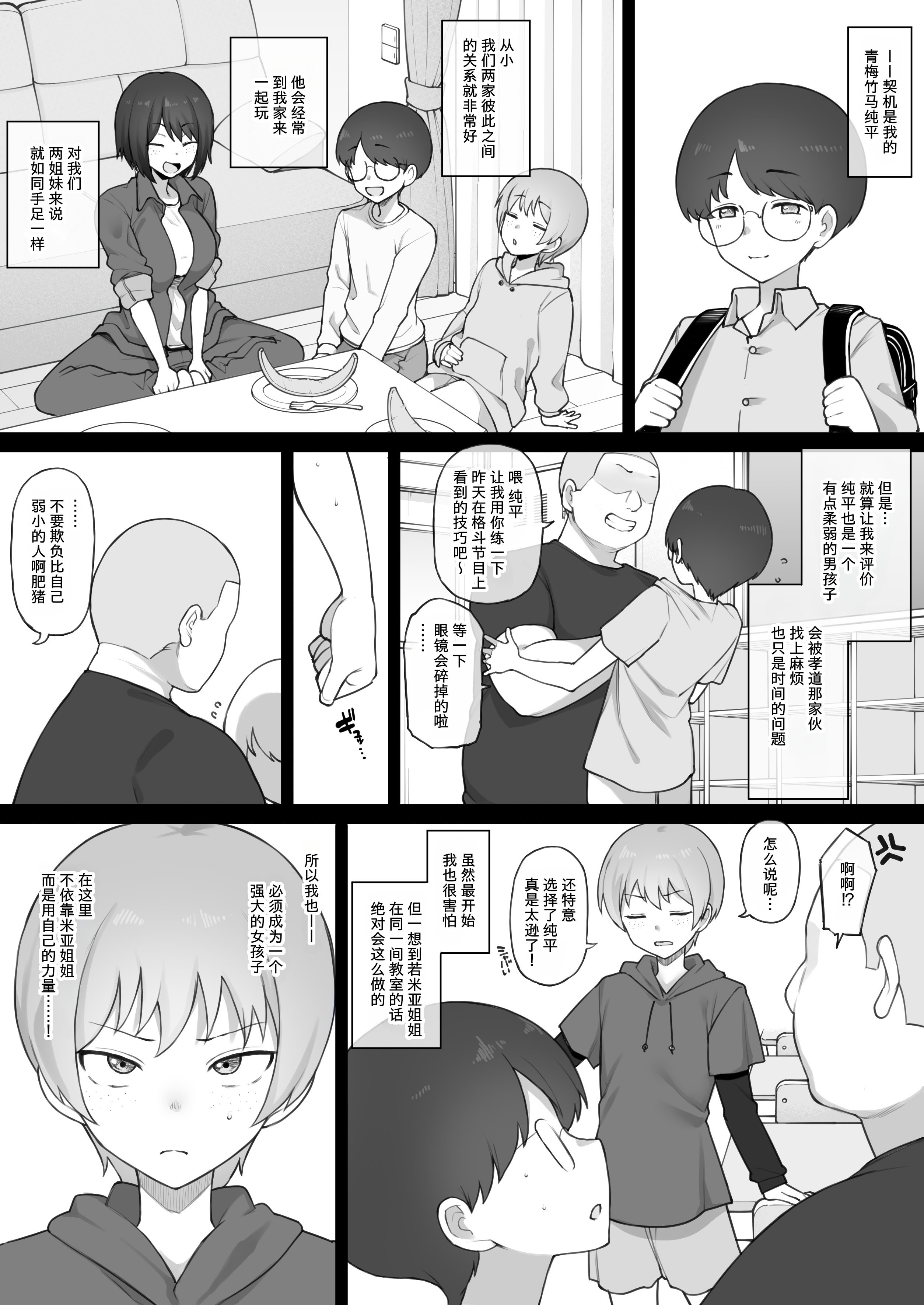 [Terasu MC]【オリジナル】チン堕ちボーイッシュ姉妹 前編12P [柠檬水汉化组]