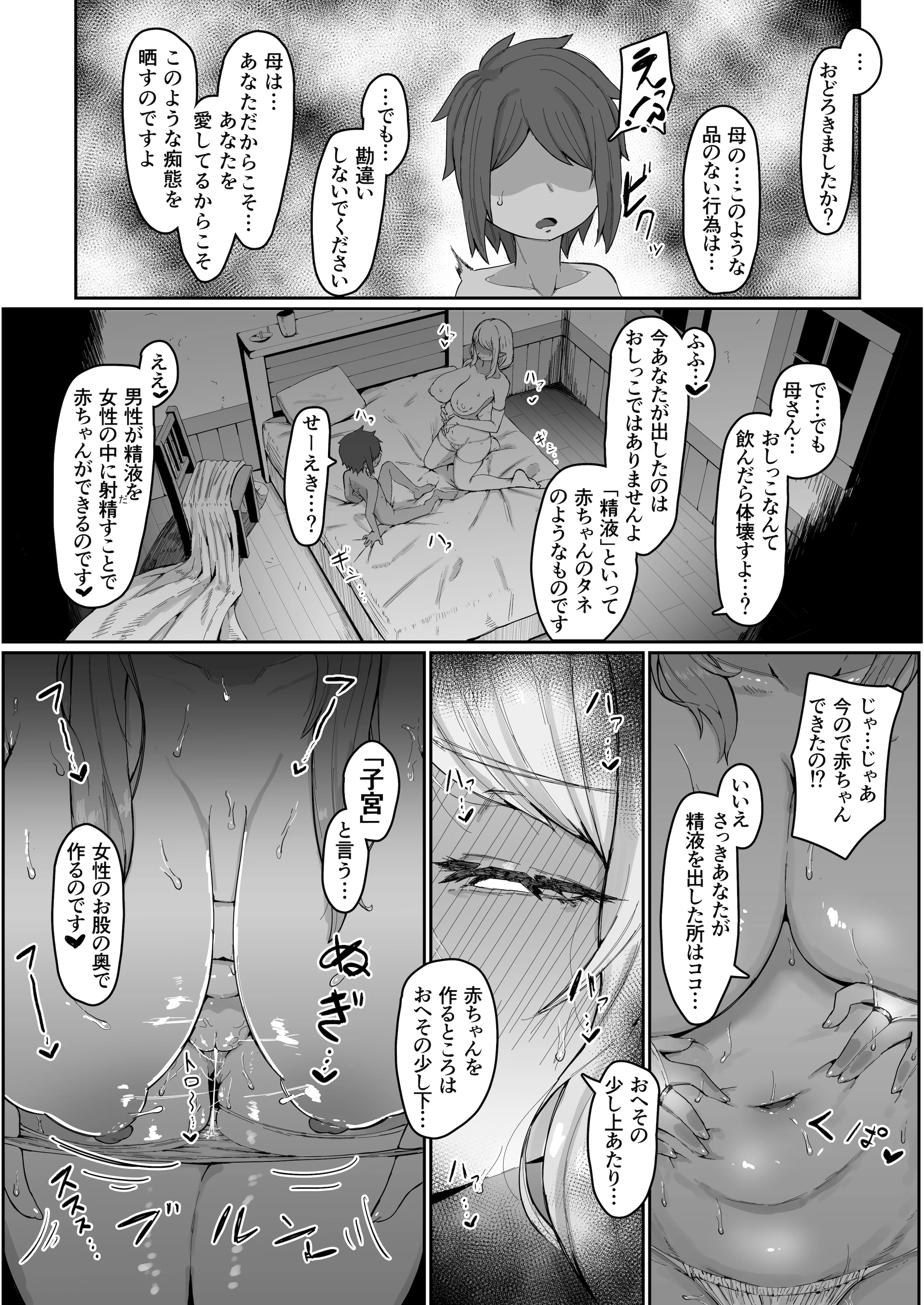 [ムルの本箱] エルフの母と孕むまで + アフターストーリー