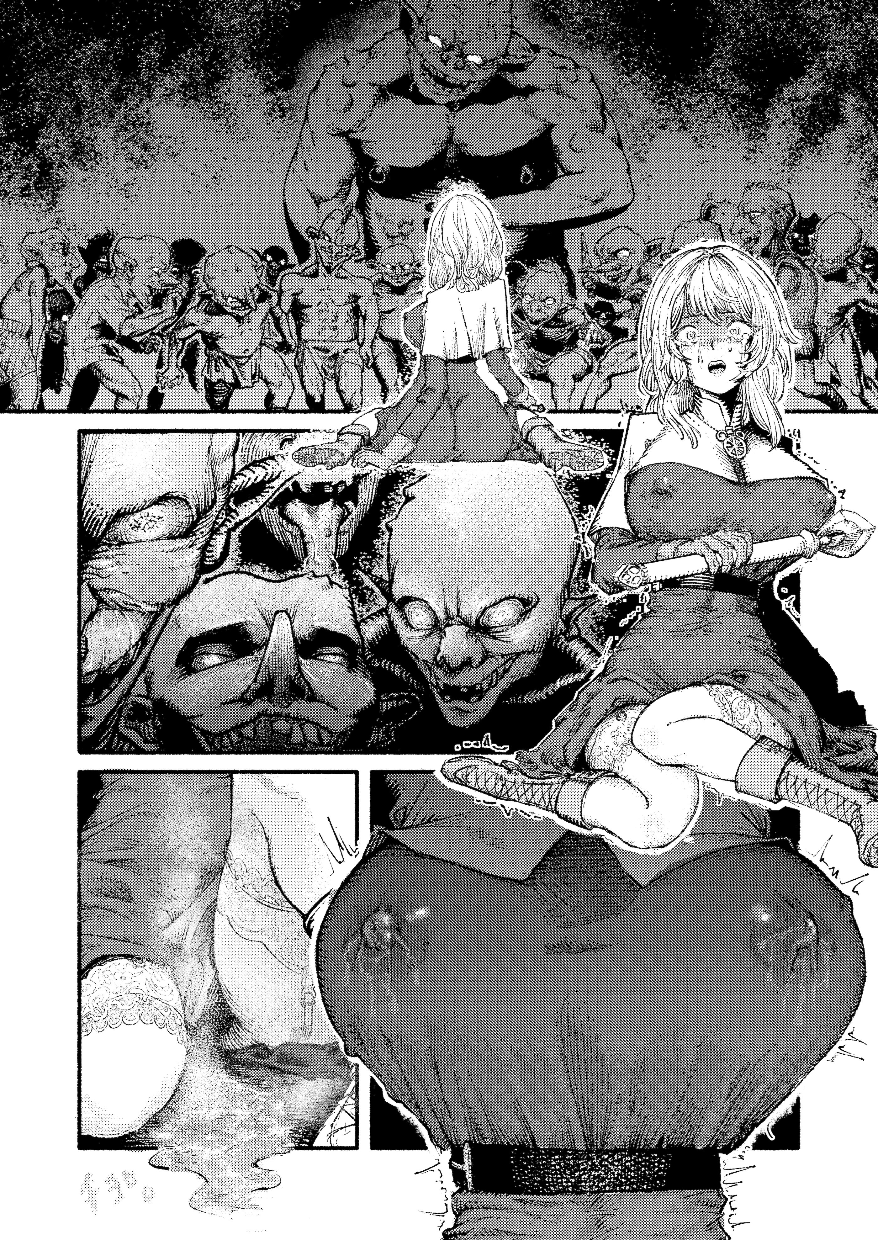 [ふくめい] 緑珠の記録 豊艶な侍祭の獣欲集団凌辱 (ゴブリンスレイヤー)