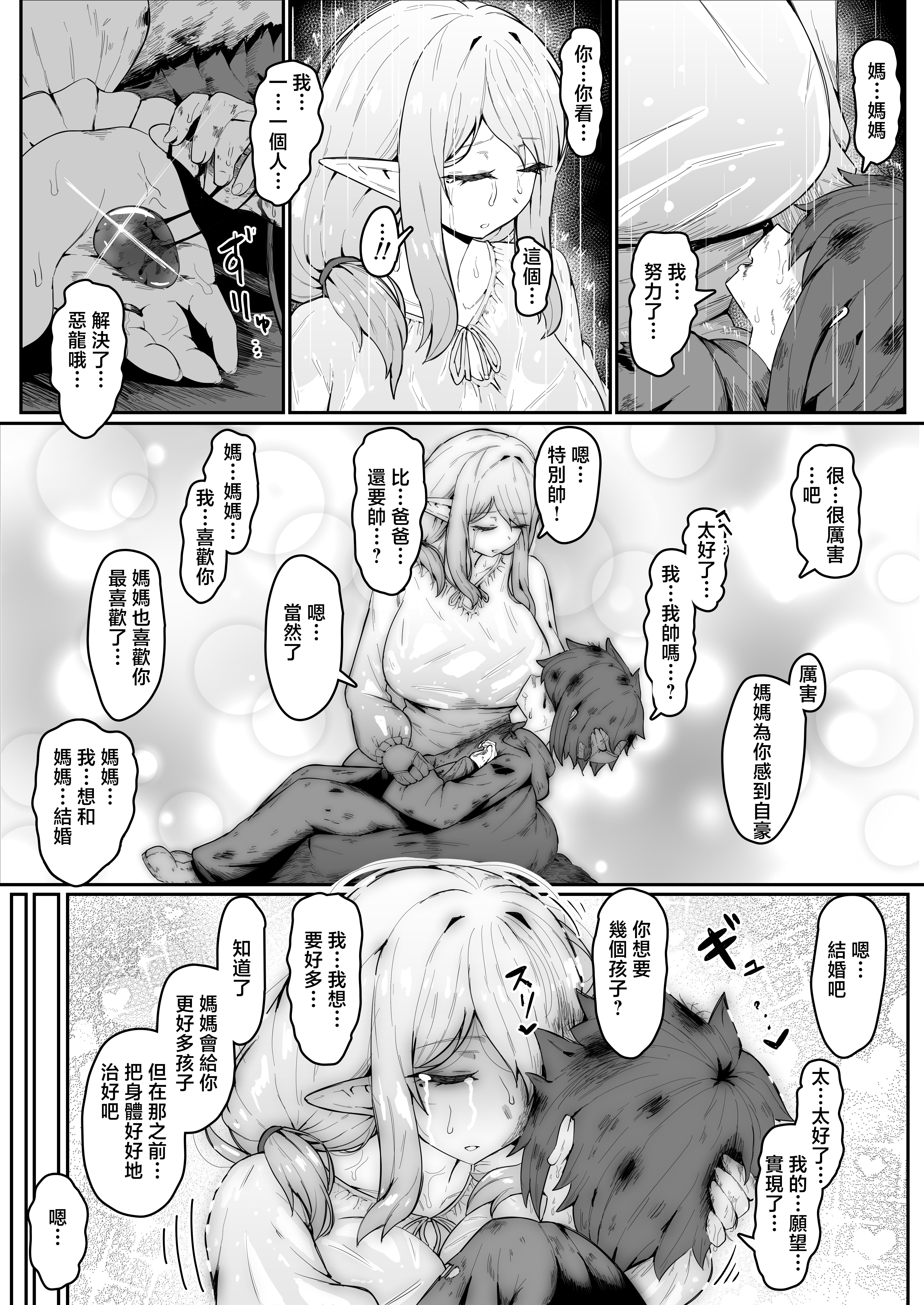 [ムルの本箱] エルフの母と孕むまで [中国翻訳]