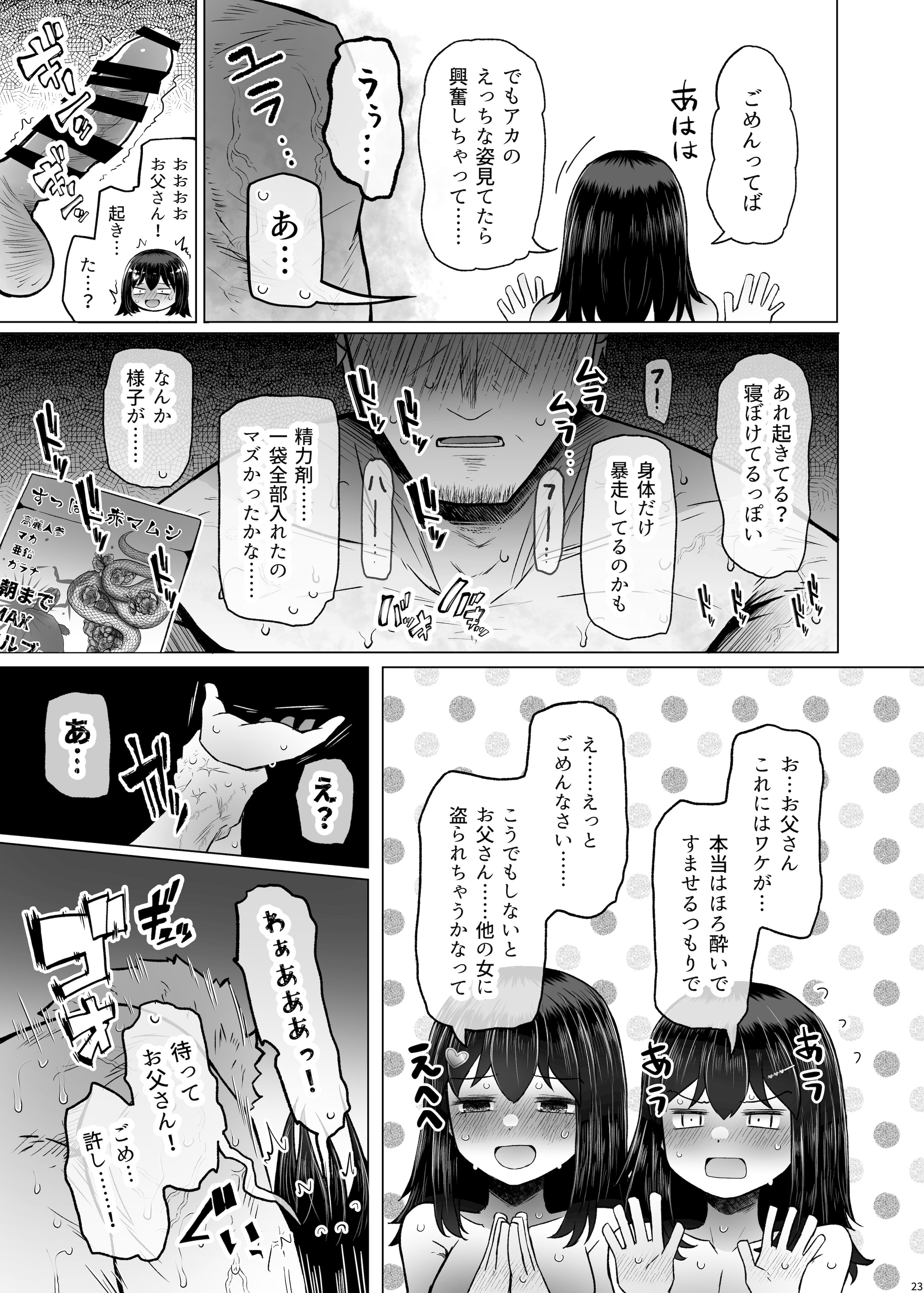 [ふらふらトキシン (荒野沖)] 遺伝性疾患のリスクが無いなら実父と子作りしてもいいよね9