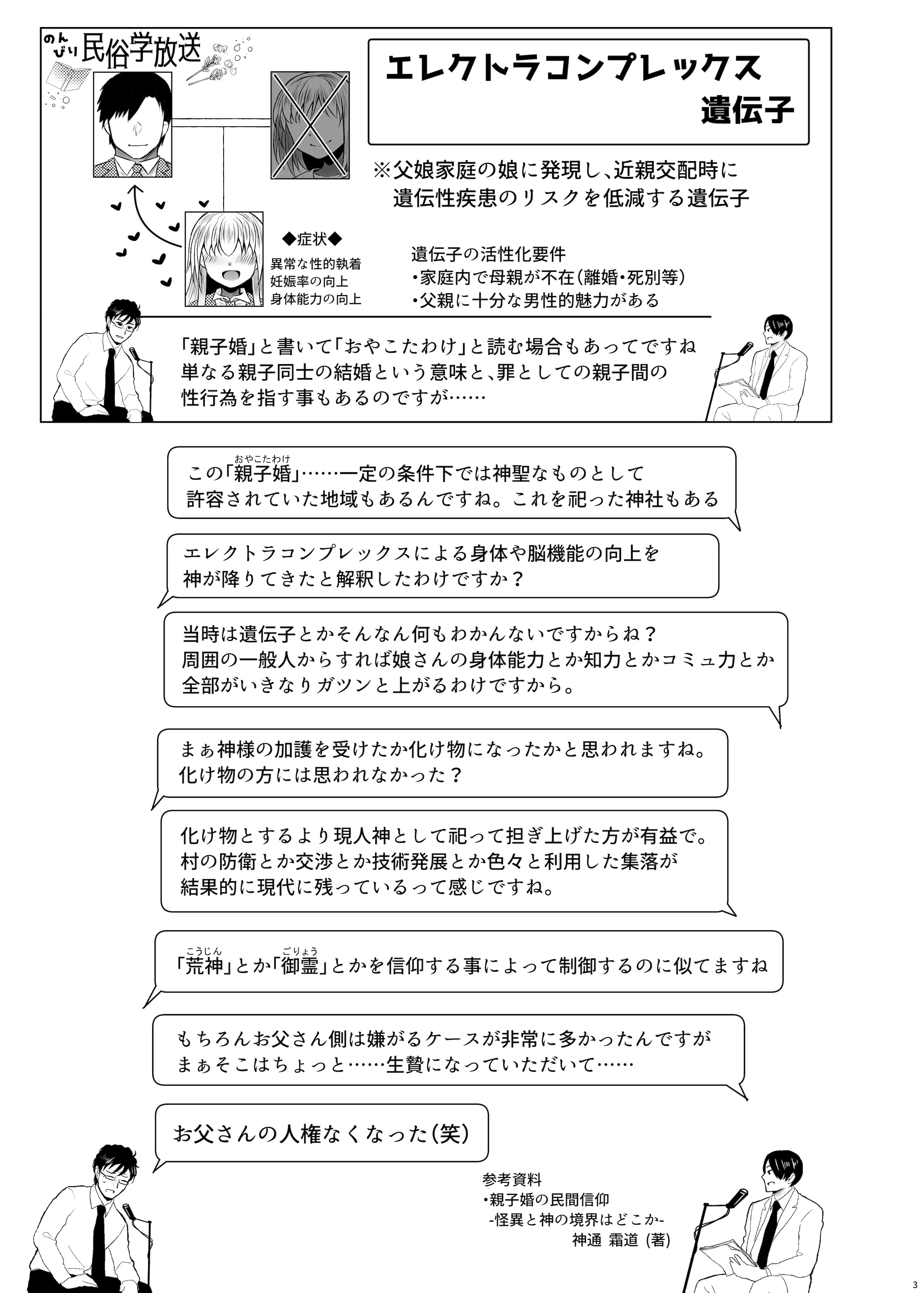 [ふらふらトキシン (荒野沖)] 遺伝性疾患のリスクが無いなら実父と子作りしてもいいよね 7