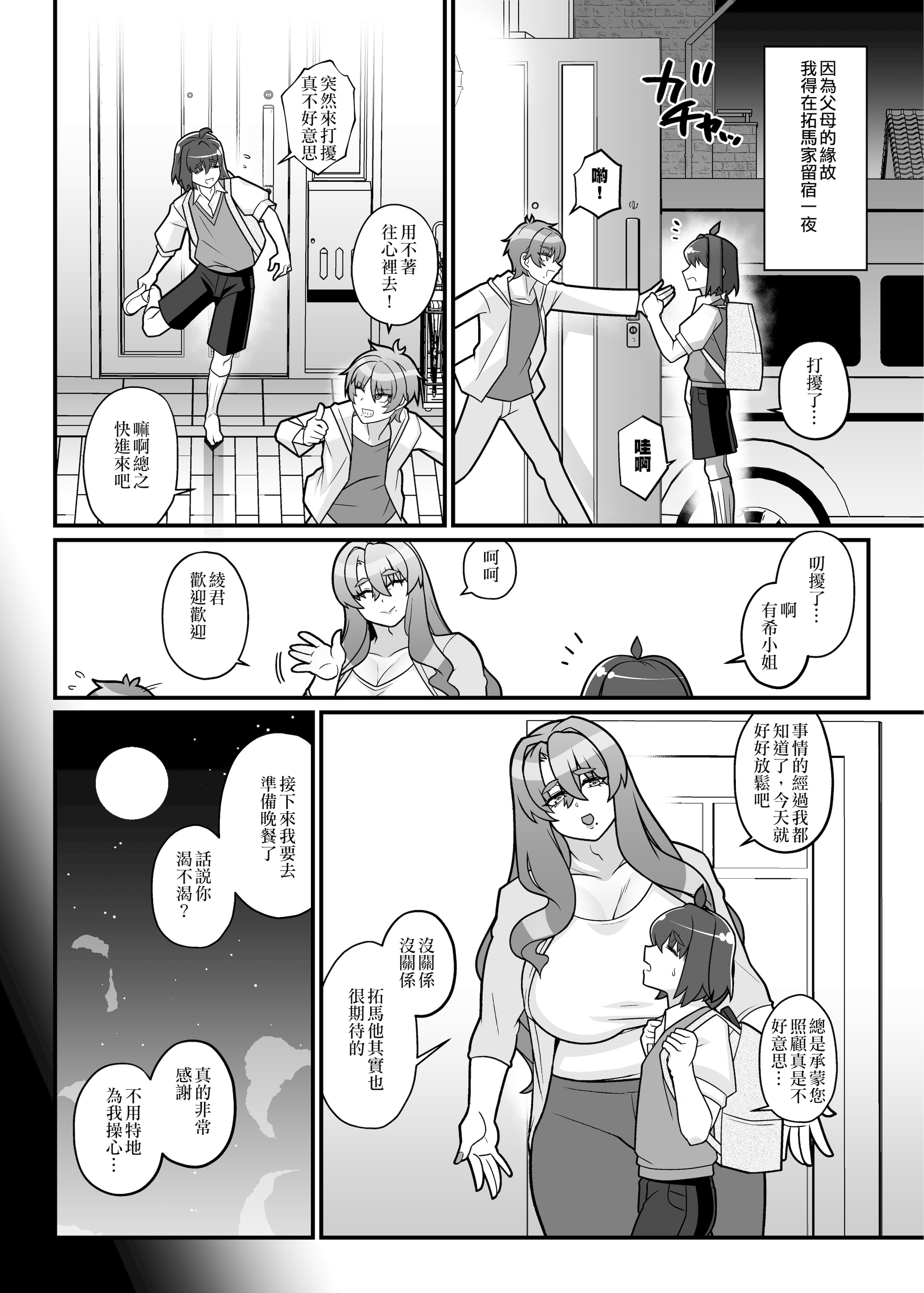 [破壊大帝国 (破壊大帝、N.O-茶々丸、鳥越CROW)] 友達の母はシーメール [錫沃拉巨大兔猻漢化] [DL版]