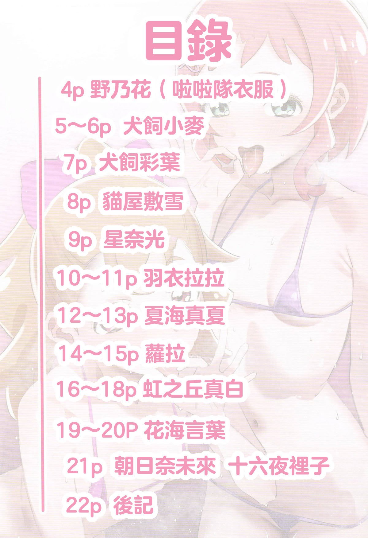 (レインボーフレーバー32) [ぷにぷにごはん (んぐ)] プリキュアのうすい本 (プリキュアシリーズ) [中国翻訳]
