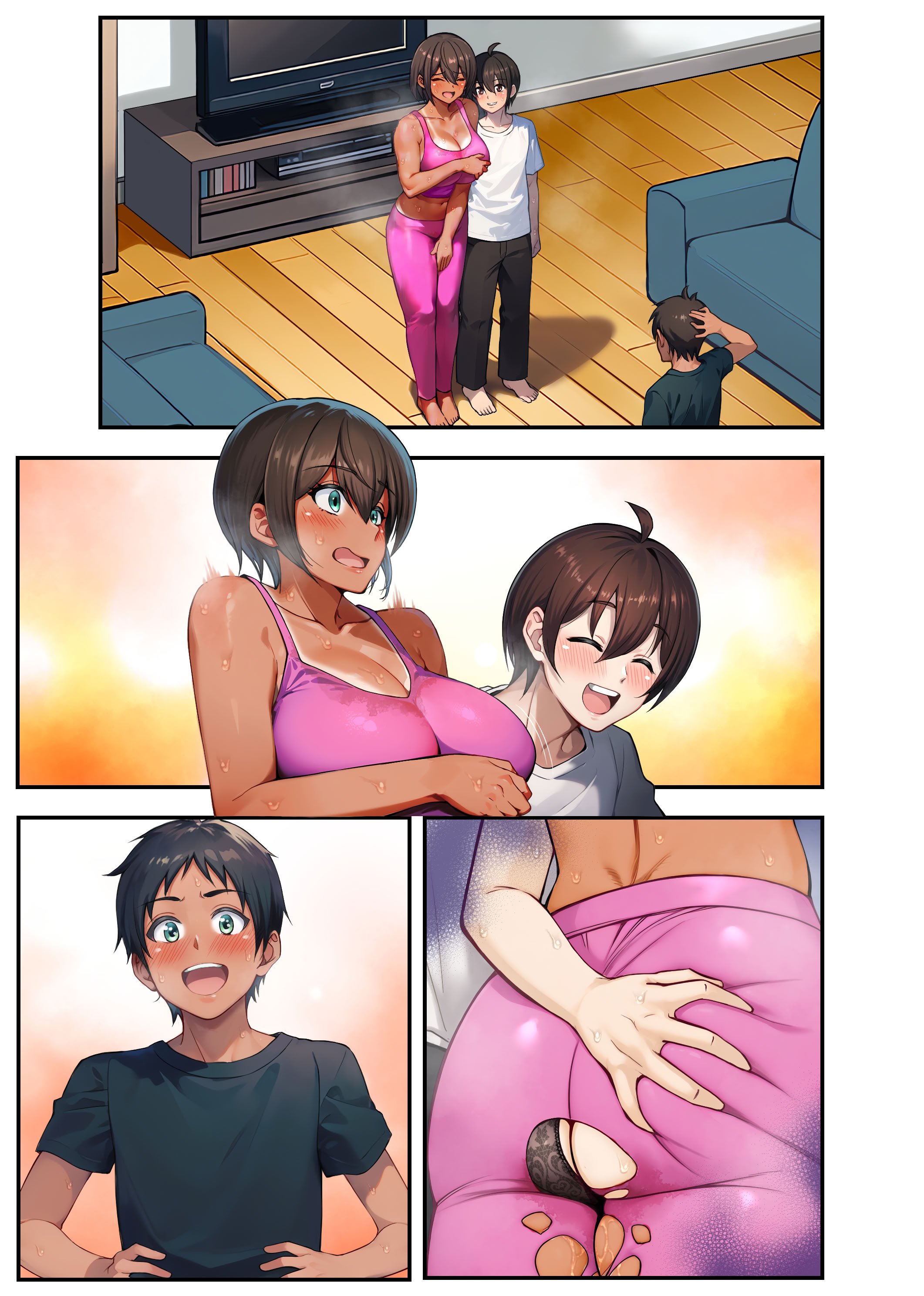 [領空侵犯 (かつよし)] 28日後に俺の母ちゃんが友達の専用オナホールになる話 2 前編