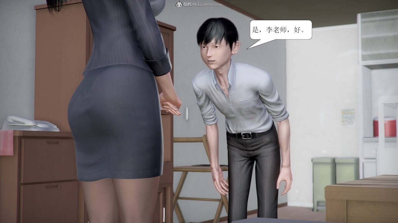 [3D]被学生威胁的丝袜老师李若雪