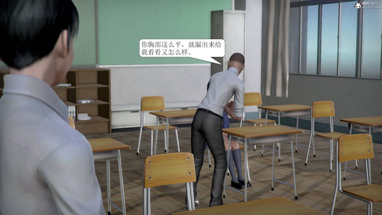 [3D]被学生威胁的丝袜老师李若雪