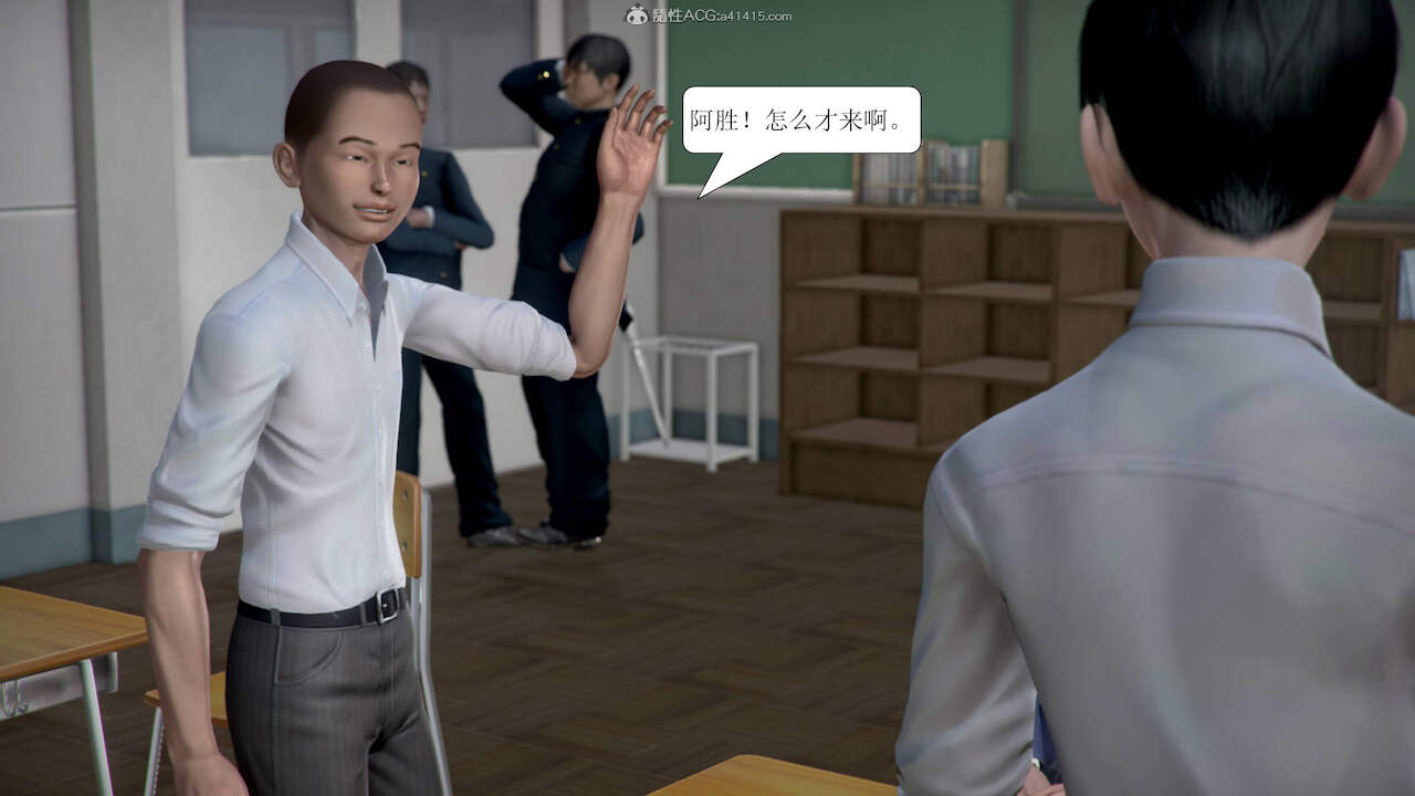 [3D]被学生威胁的丝袜老师李若雪