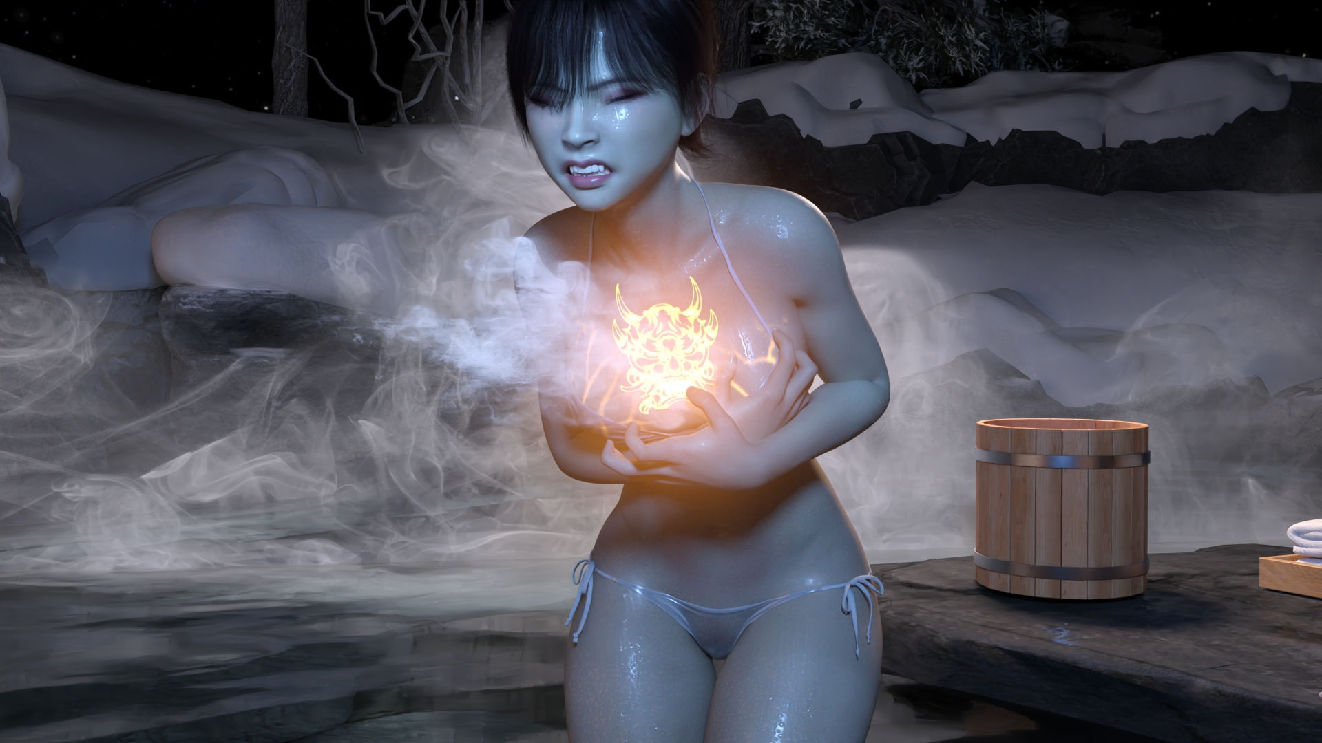 [Icarus Illustrations]溫泉浴場(Onsen)