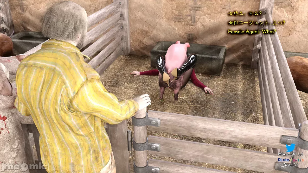[Snow3D]Secret woman agent vs pig -chapter 2