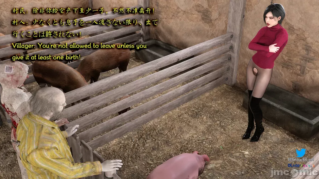 [Snow3D]Secret woman agent vs pig -chapter 2
