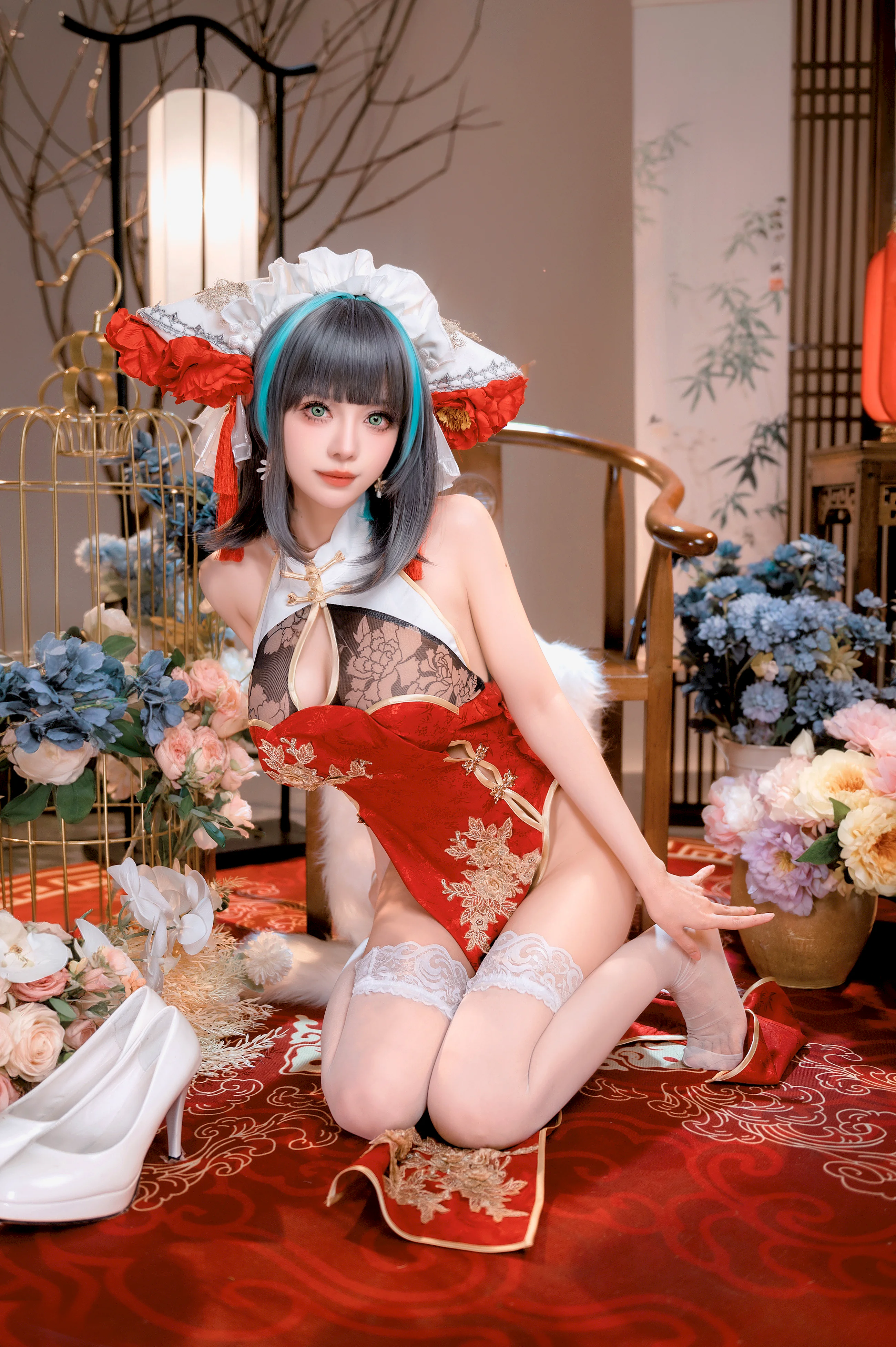Shika小鹿鹿 - 碧蓝航线 柴郡 新春旗袍