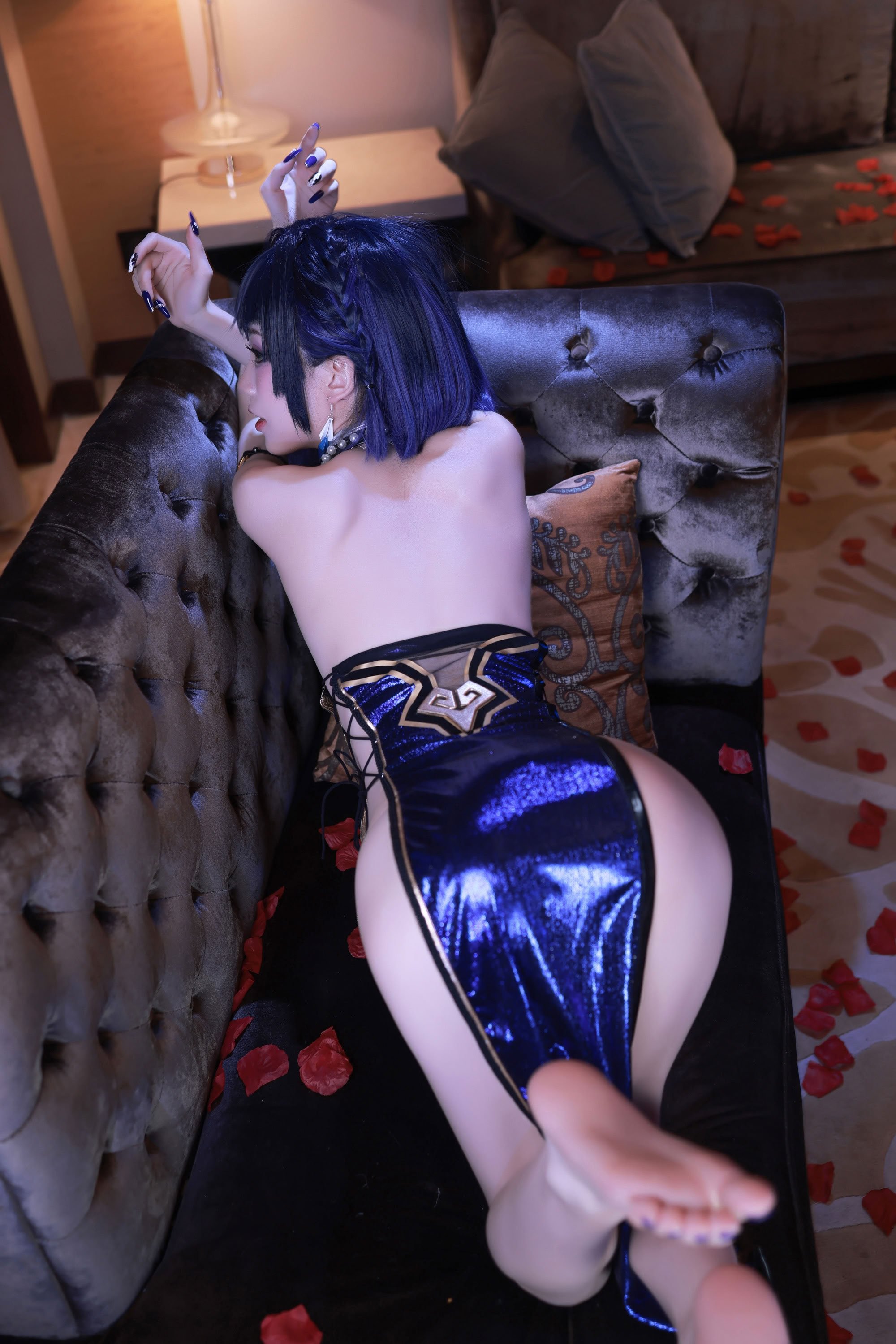 水淼aqua cosplay Yelan - Genshin Impact