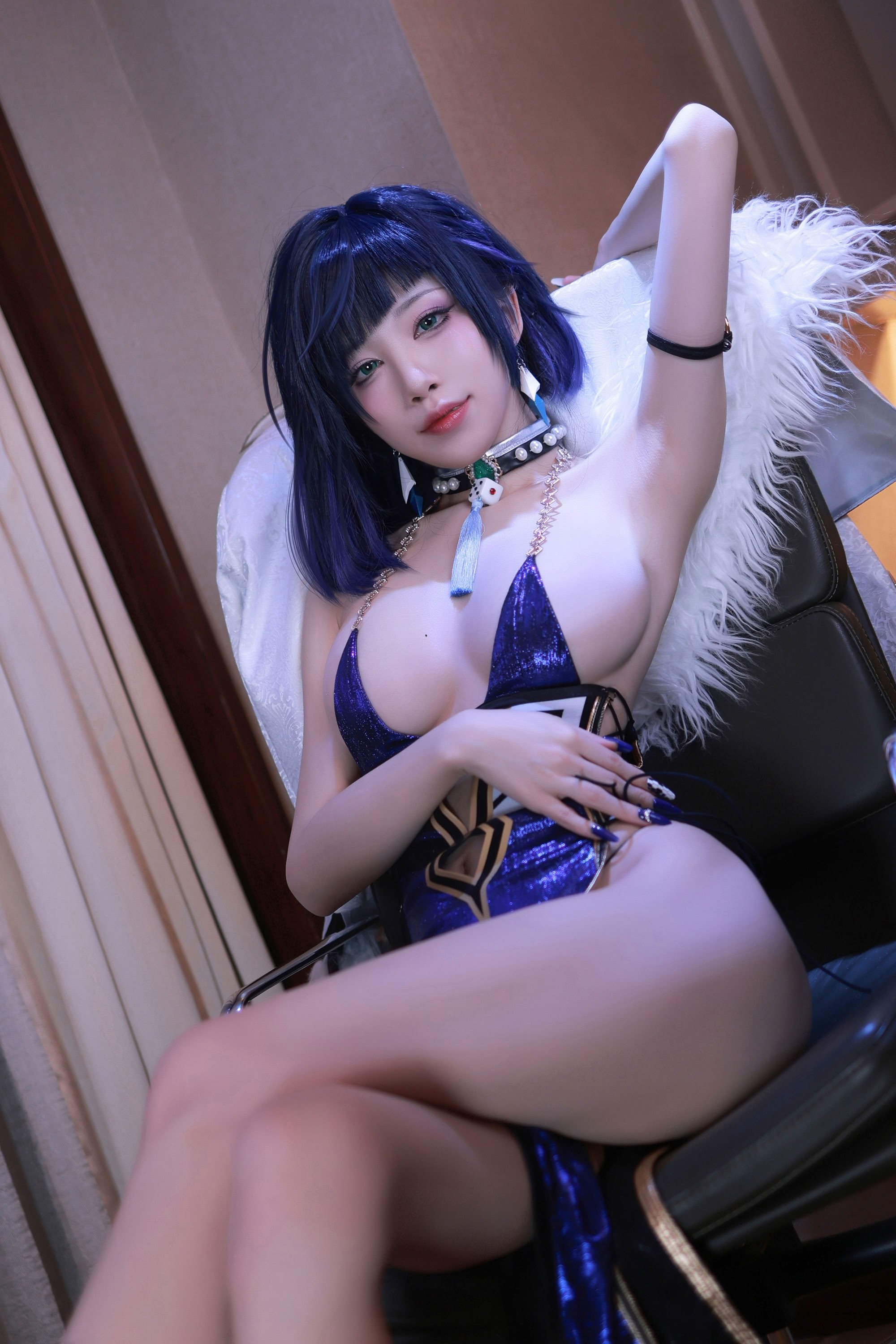 水淼aqua cosplay Yelan - Genshin Impact