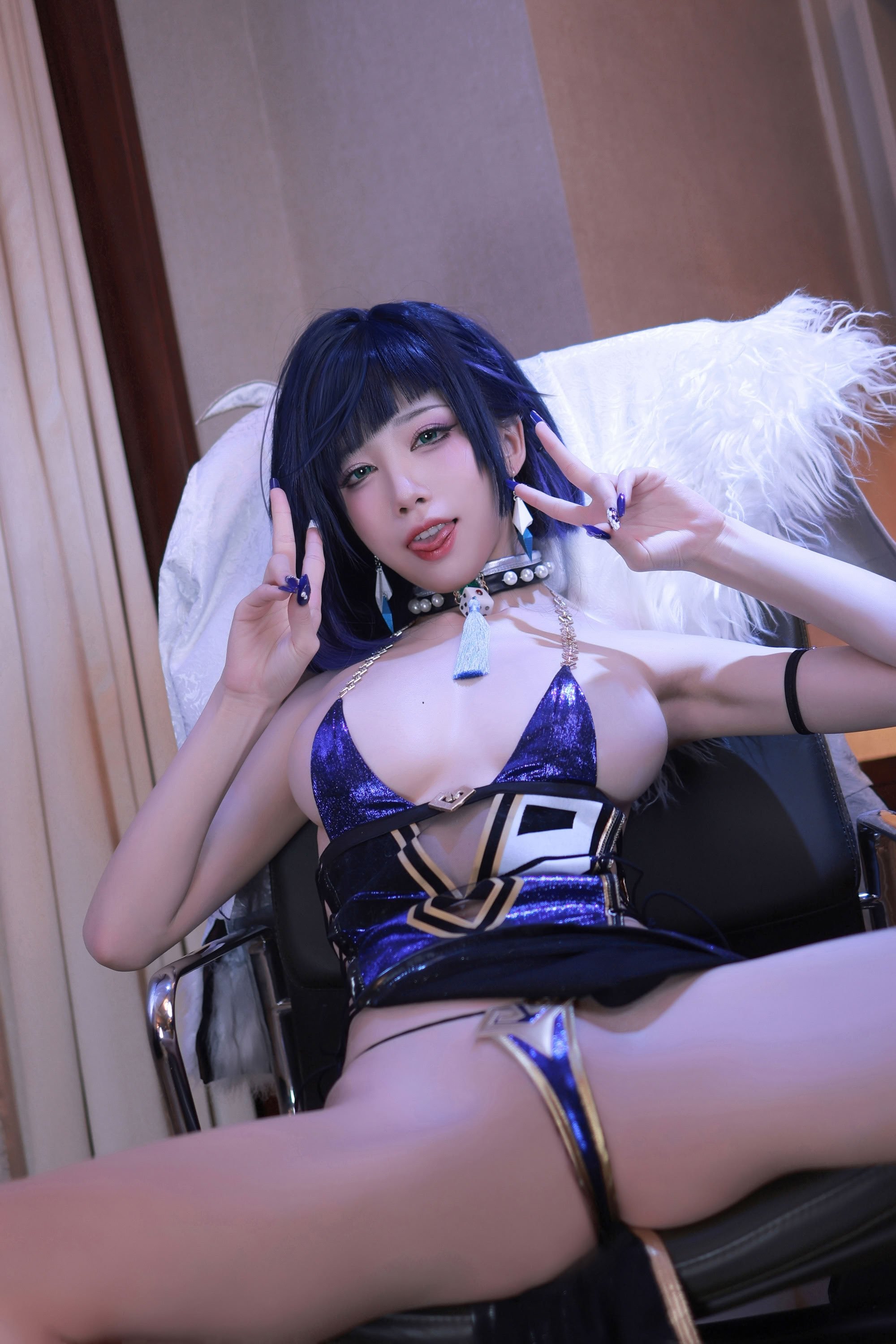 水淼aqua cosplay Yelan - Genshin Impact