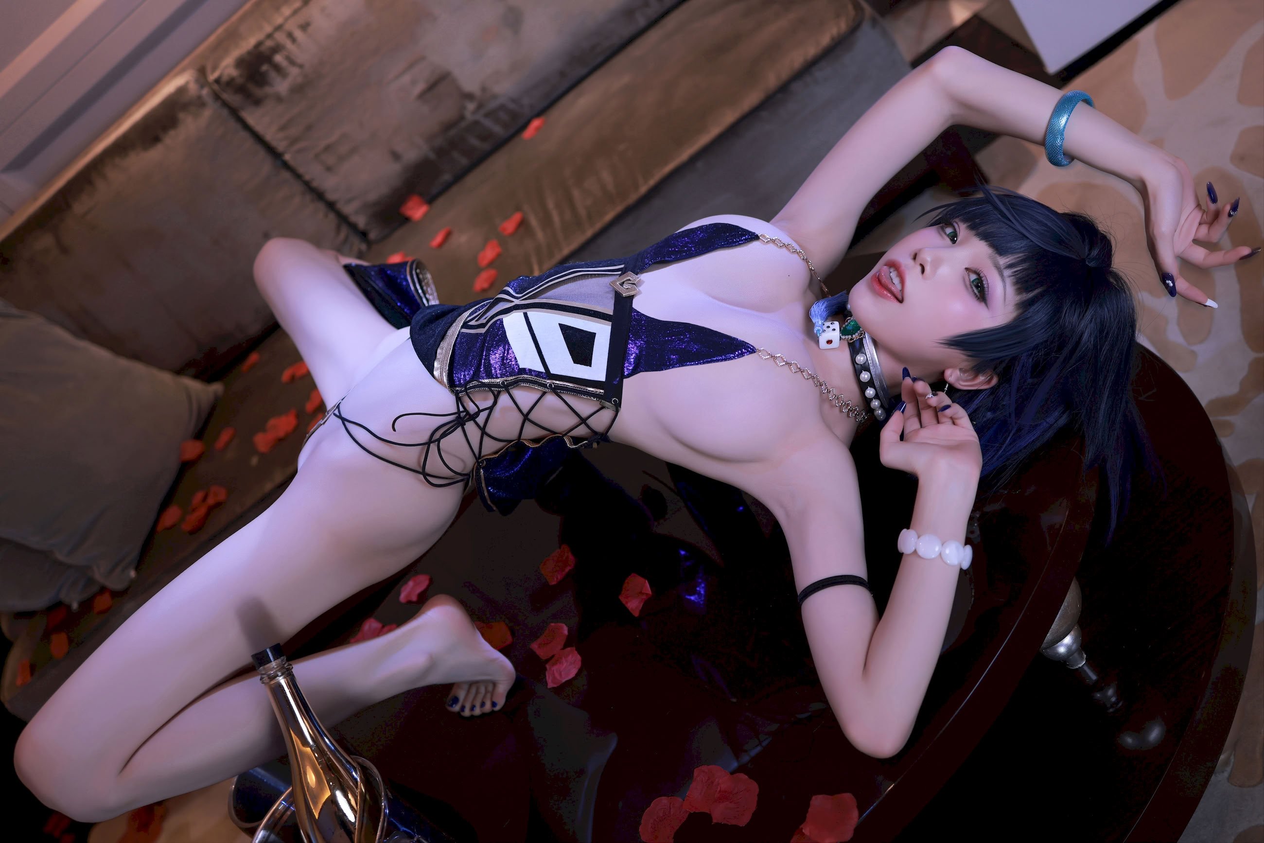 水淼aqua cosplay Yelan - Genshin Impact
