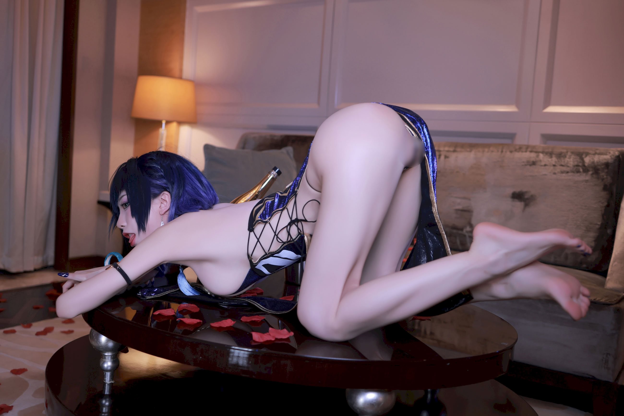 水淼aqua cosplay Yelan - Genshin Impact