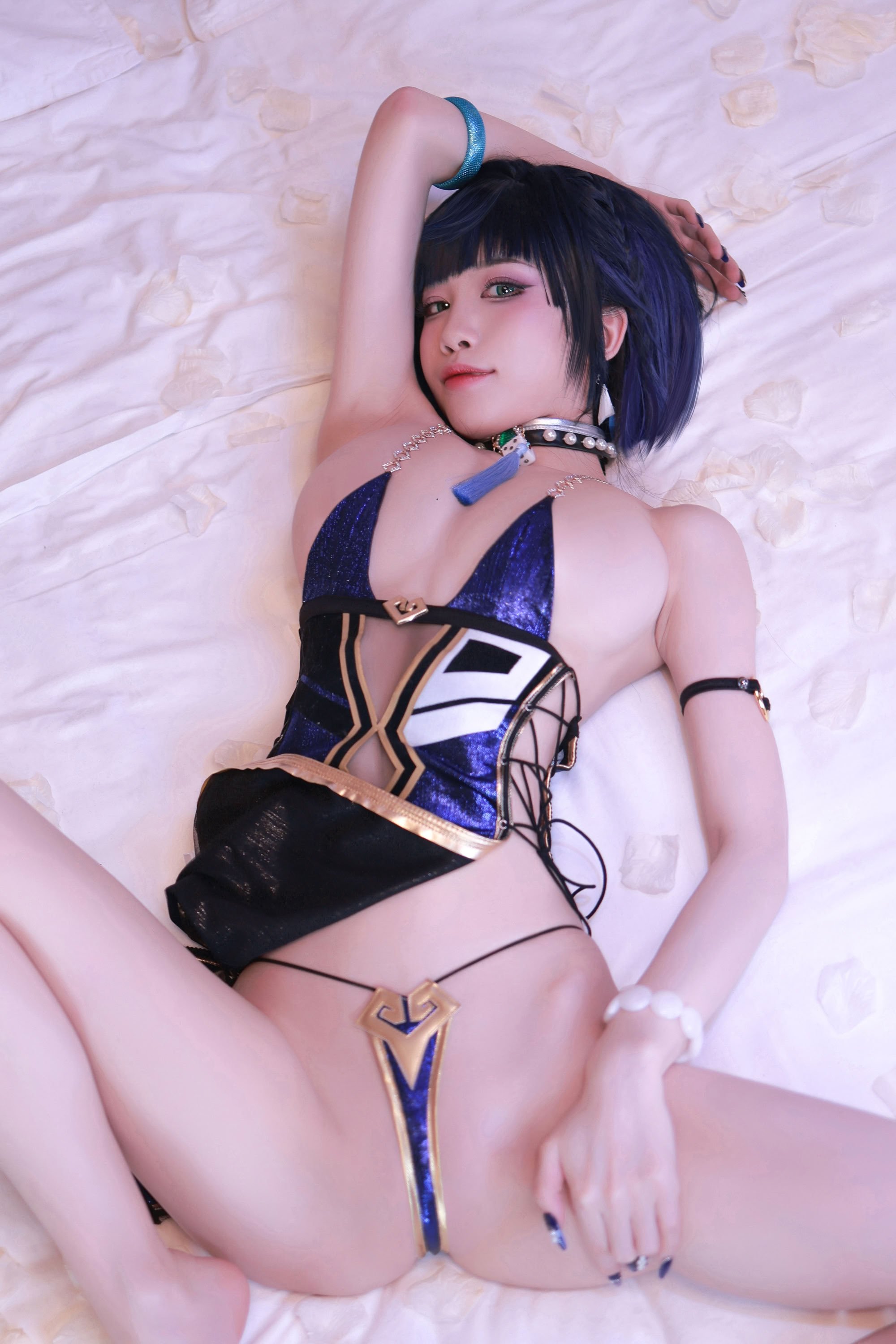 水淼aqua cosplay Yelan - Genshin Impact