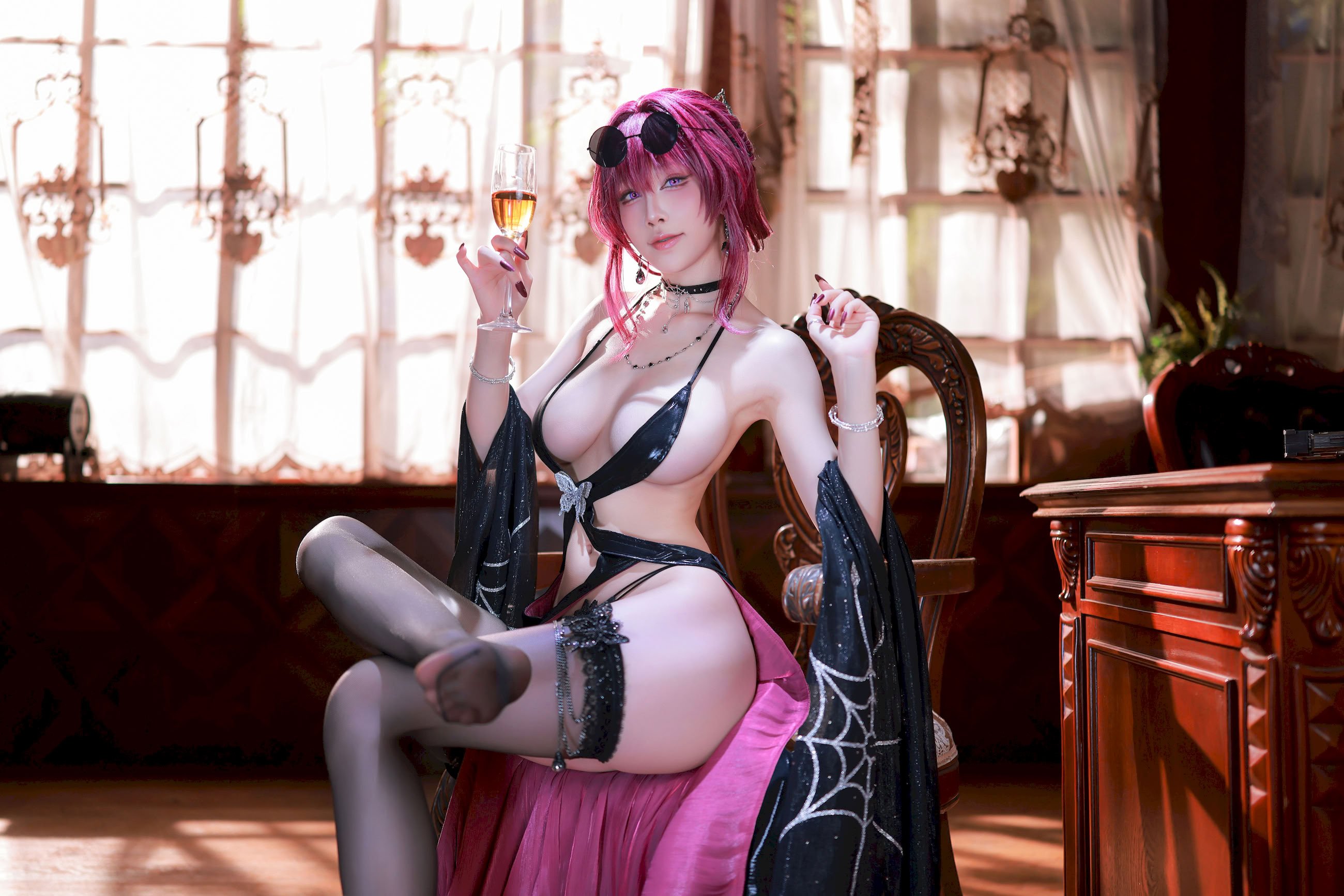水淼Aqua cosplay Kafka Black Prom - HonkaiStar Rail