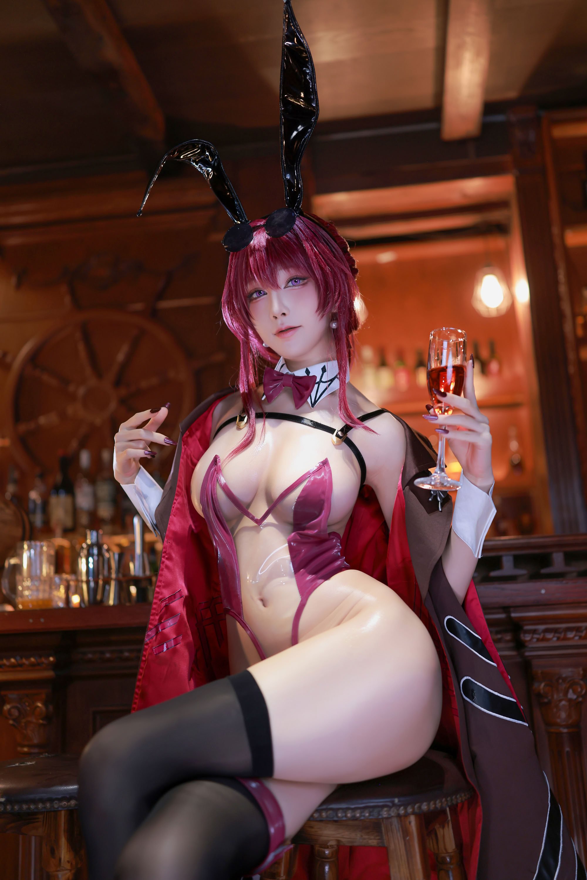 水淼Aqua cosplay Kafka Black Prom - HonkaiStar Rail