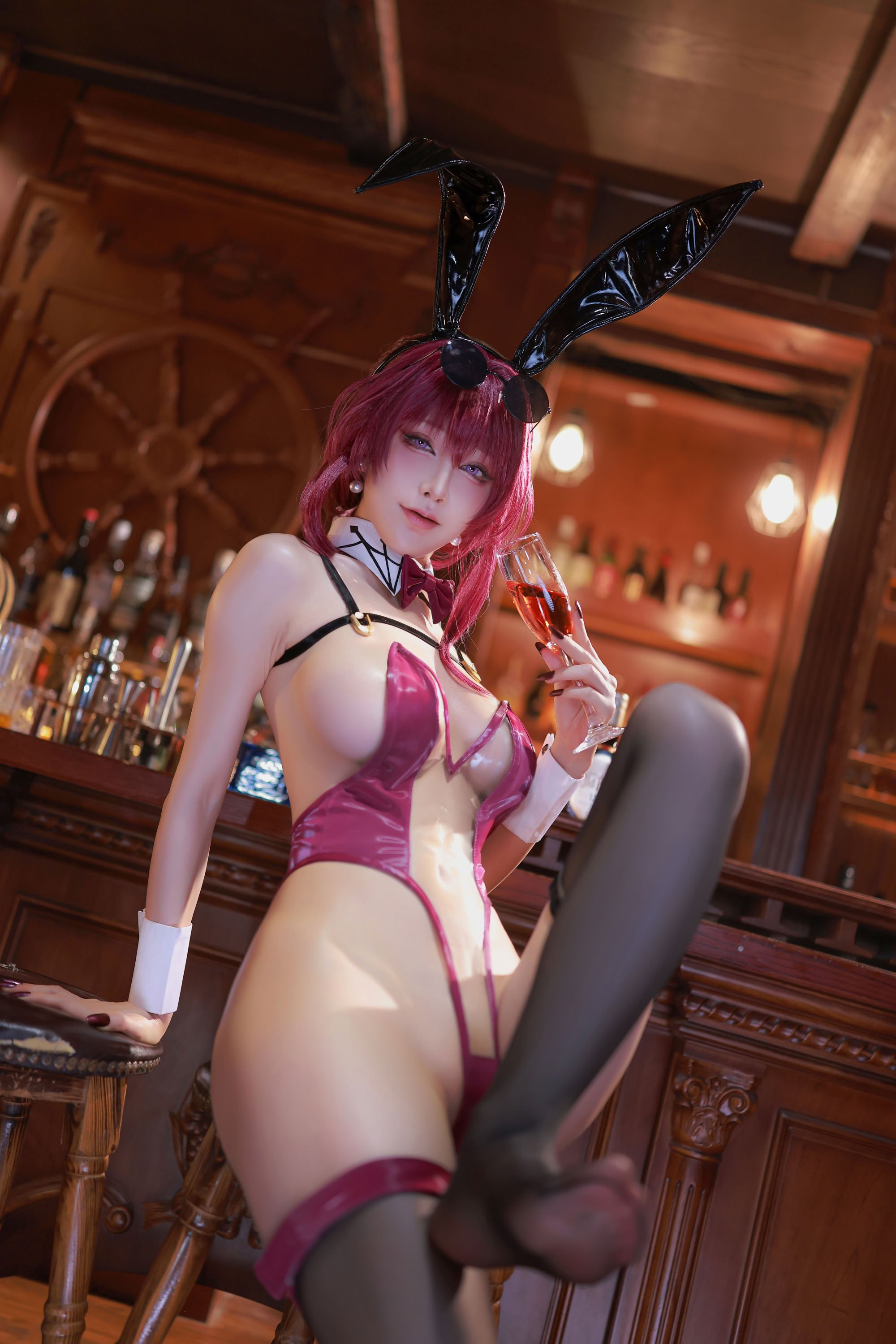 水淼Aqua cosplay Kafka Black Prom - HonkaiStar Rail
