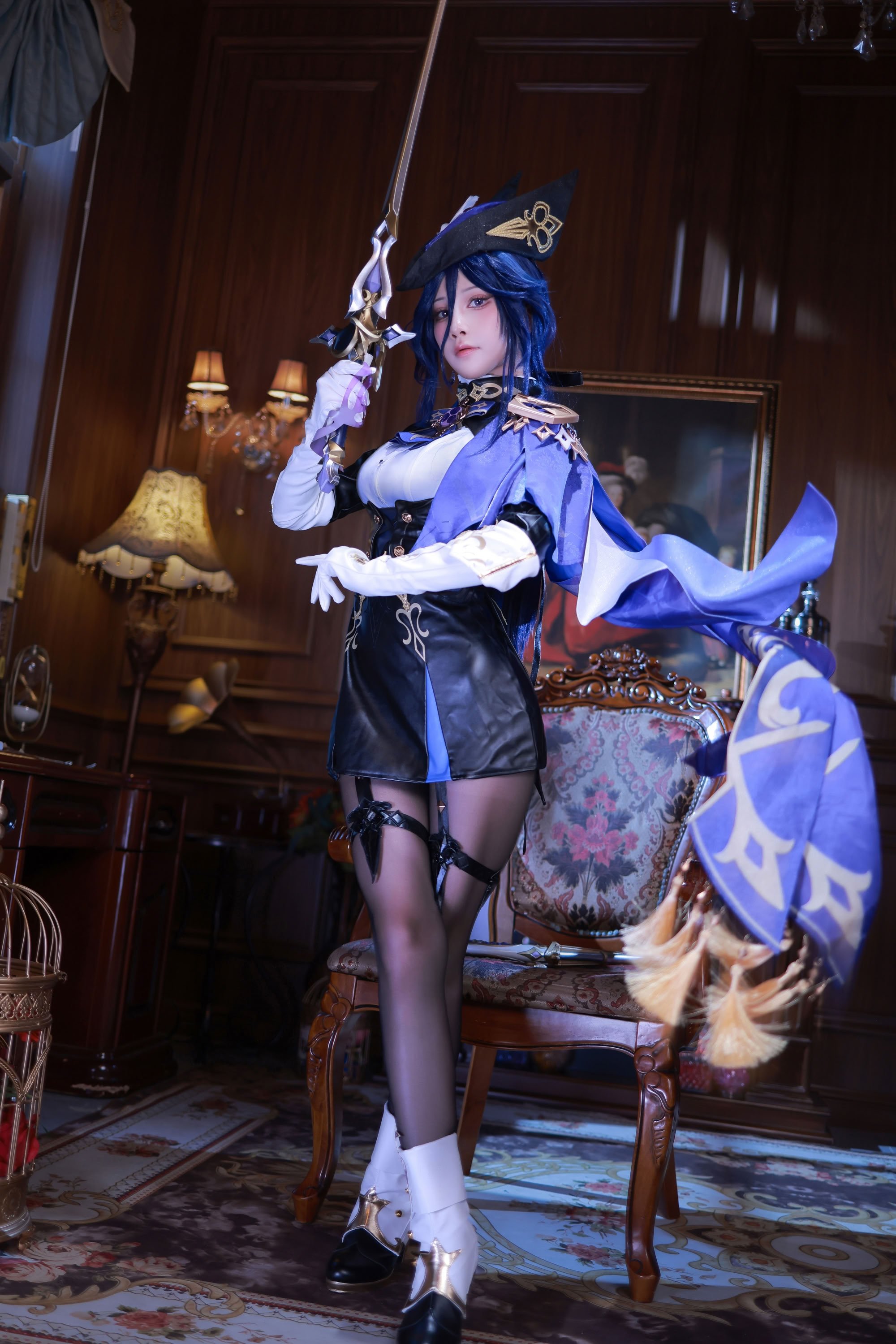 水淼Aqua cosplay Clorinde - Genshin Impact
