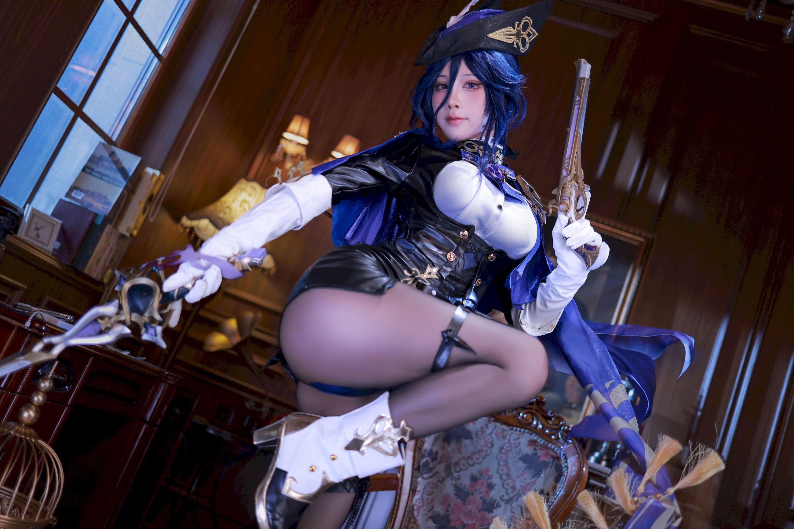 水淼Aqua cosplay Clorinde - Genshin Impact