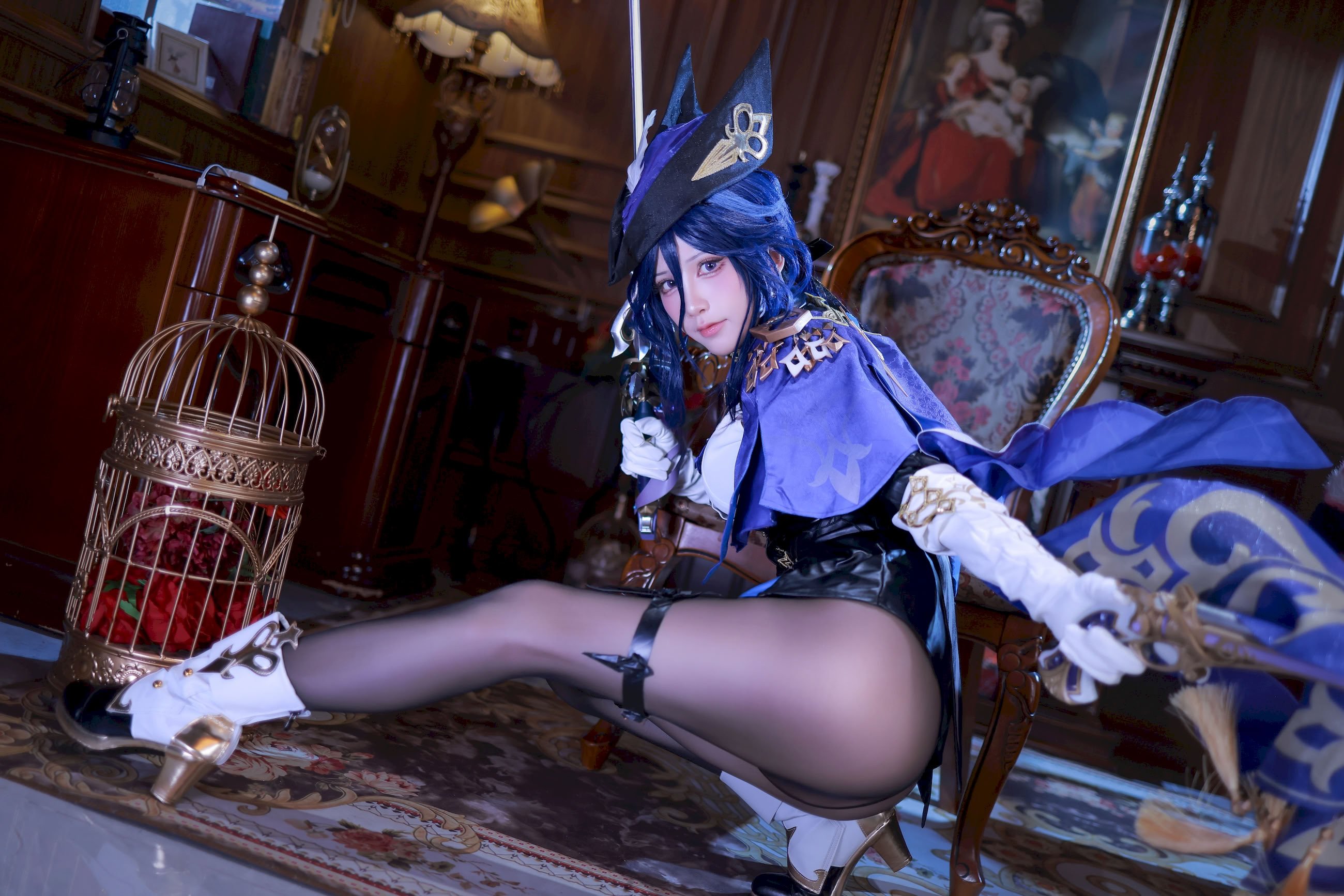 水淼Aqua cosplay Clorinde - Genshin Impact