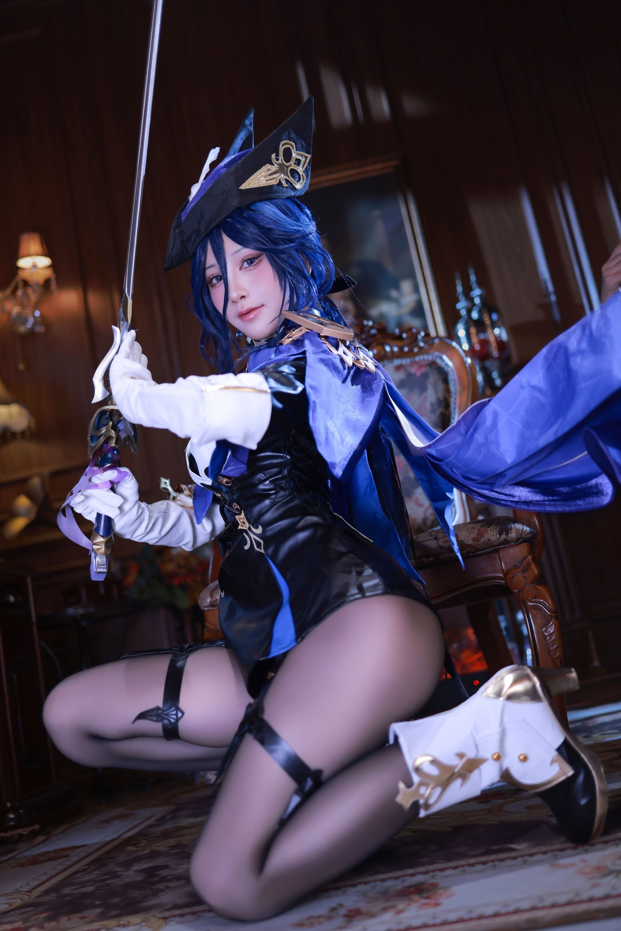 水淼Aqua cosplay Clorinde - Genshin Impact
