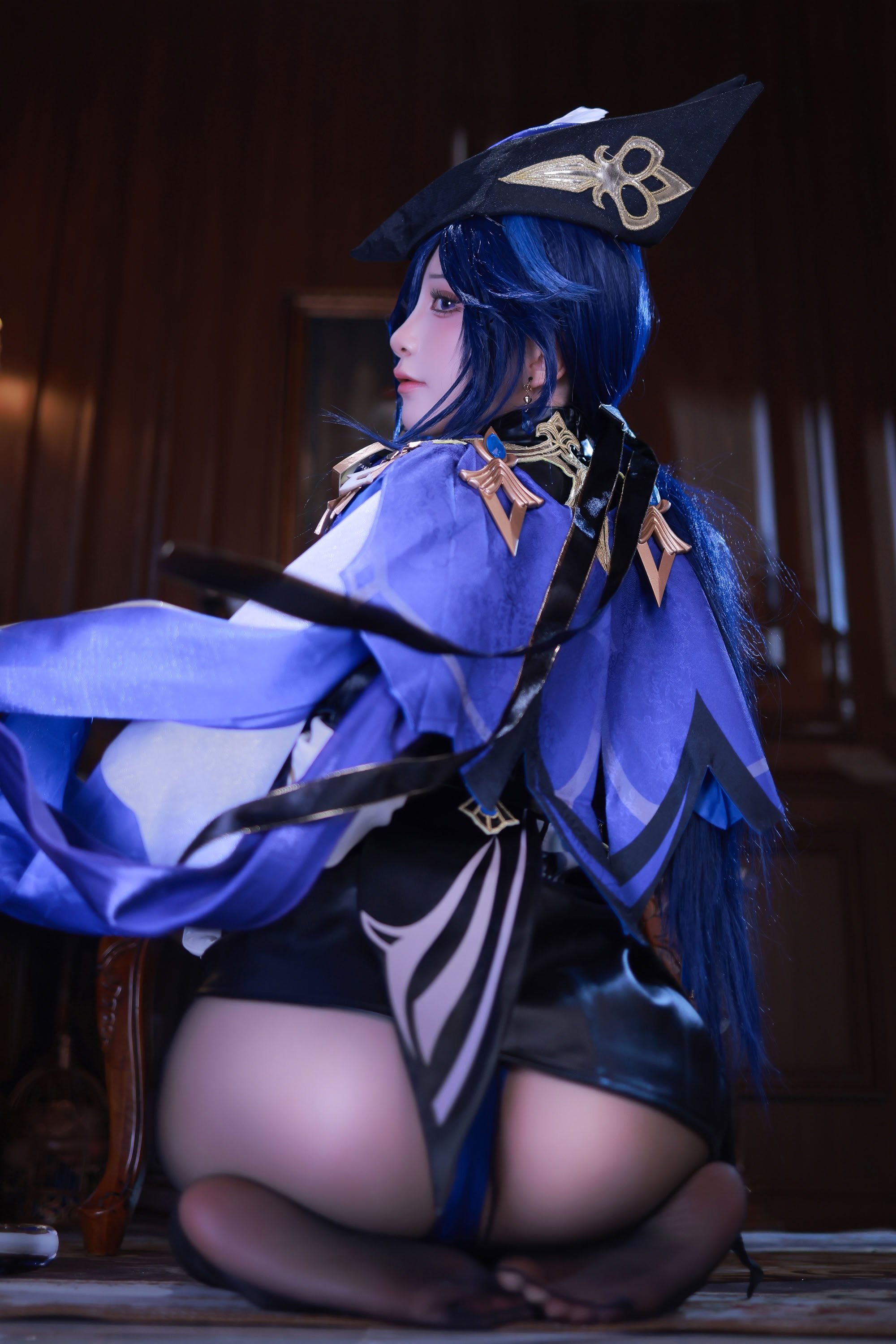 水淼Aqua cosplay Clorinde - Genshin Impact