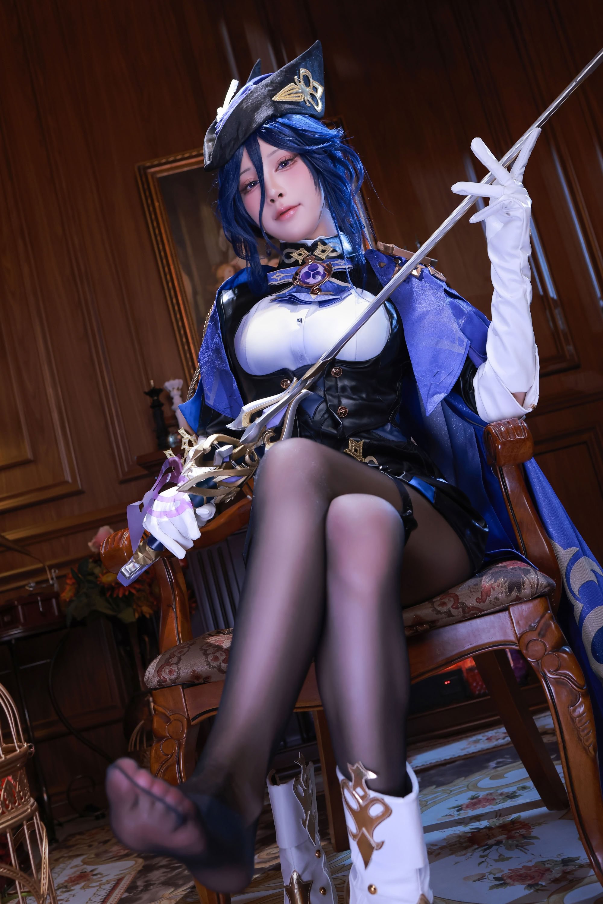 水淼Aqua cosplay Clorinde - Genshin Impact