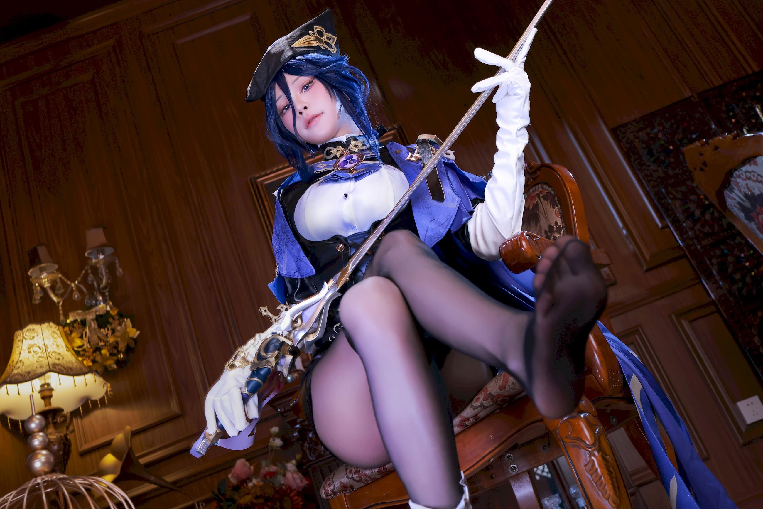 水淼Aqua cosplay Clorinde - Genshin Impact