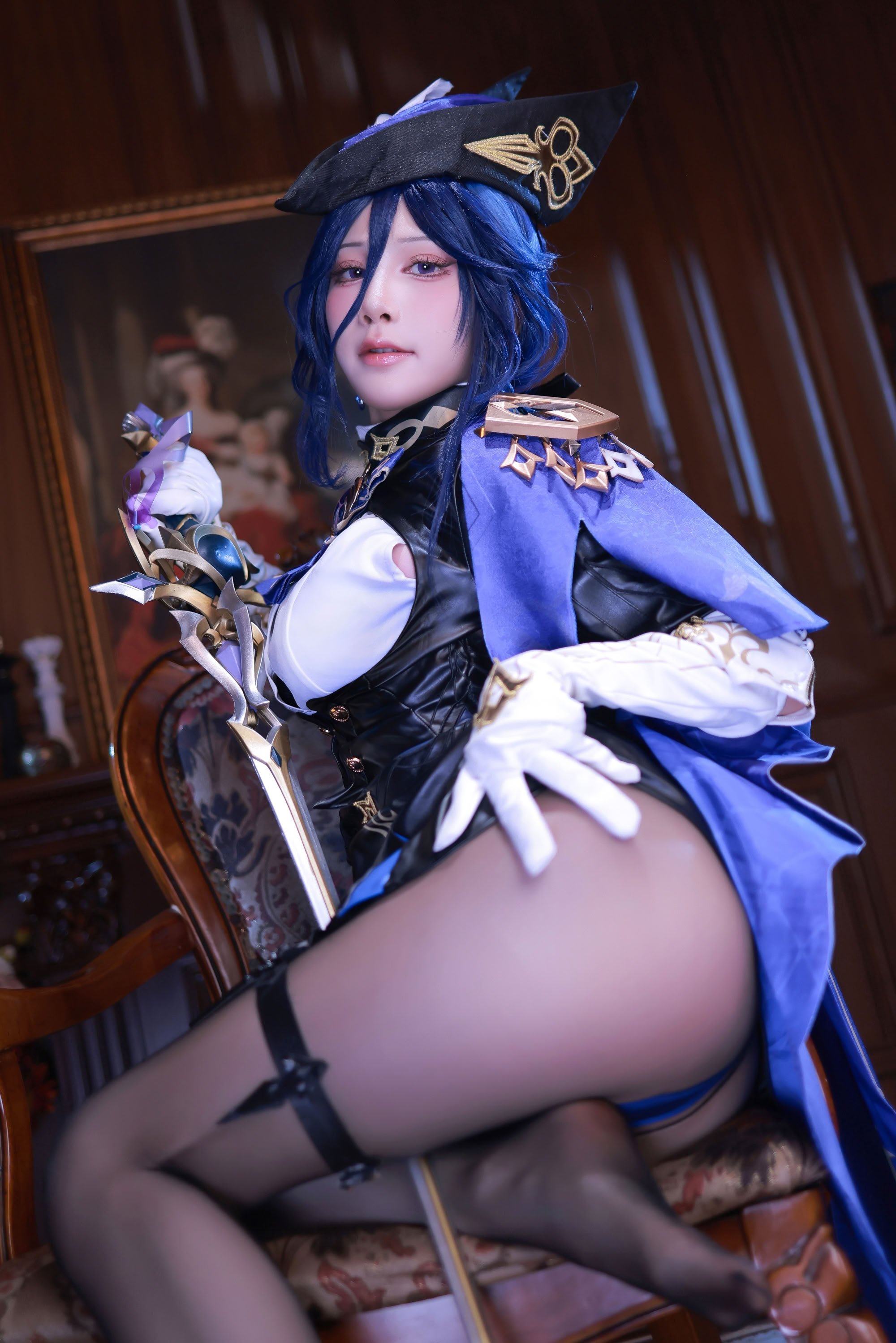 水淼Aqua cosplay Clorinde - Genshin Impact
