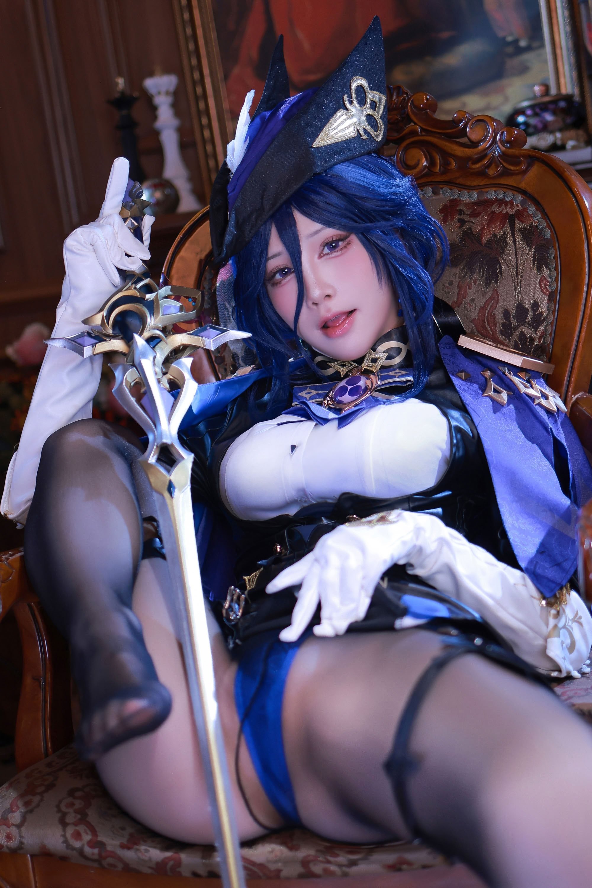 水淼Aqua cosplay Clorinde - Genshin Impact