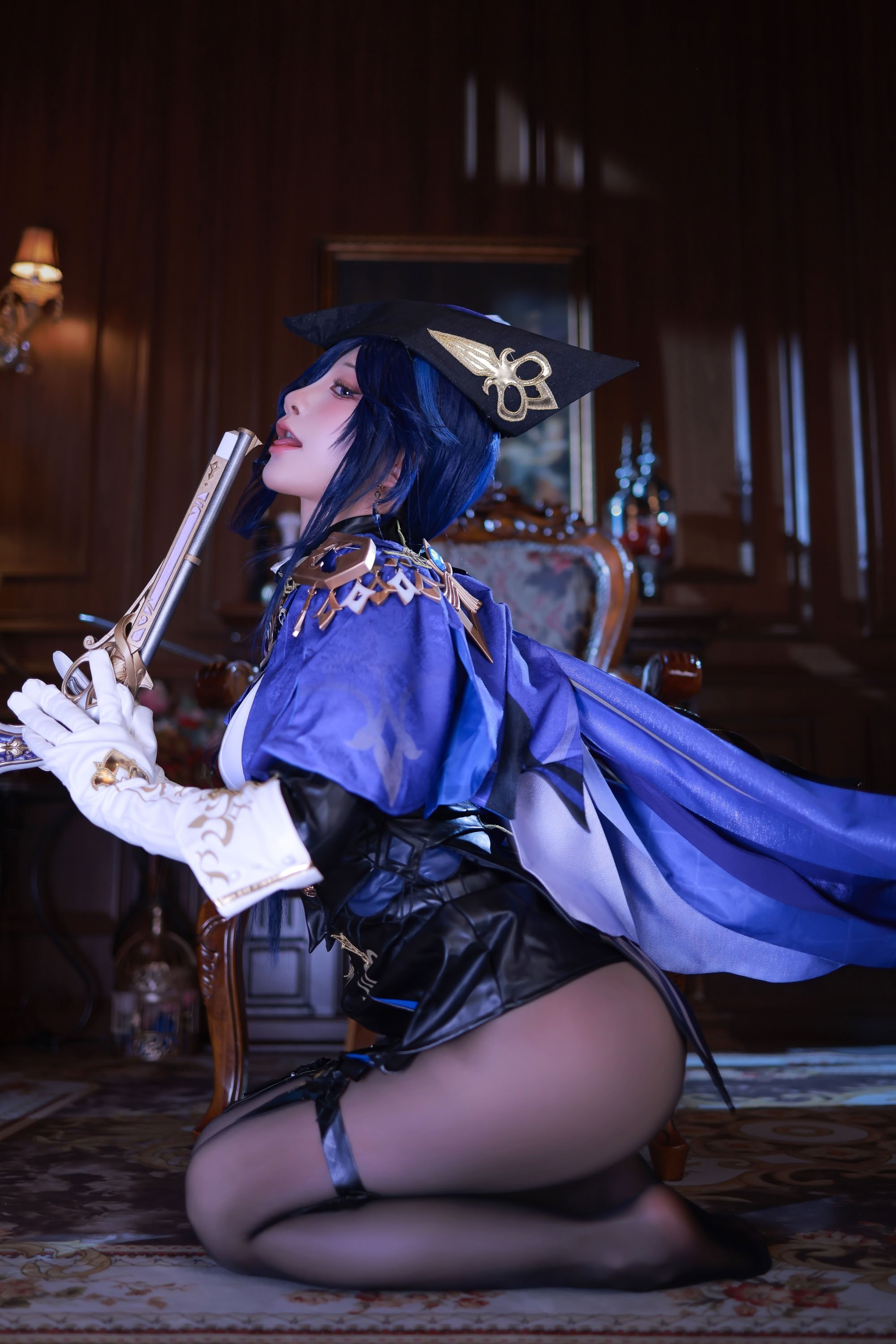 水淼Aqua cosplay Clorinde - Genshin Impact
