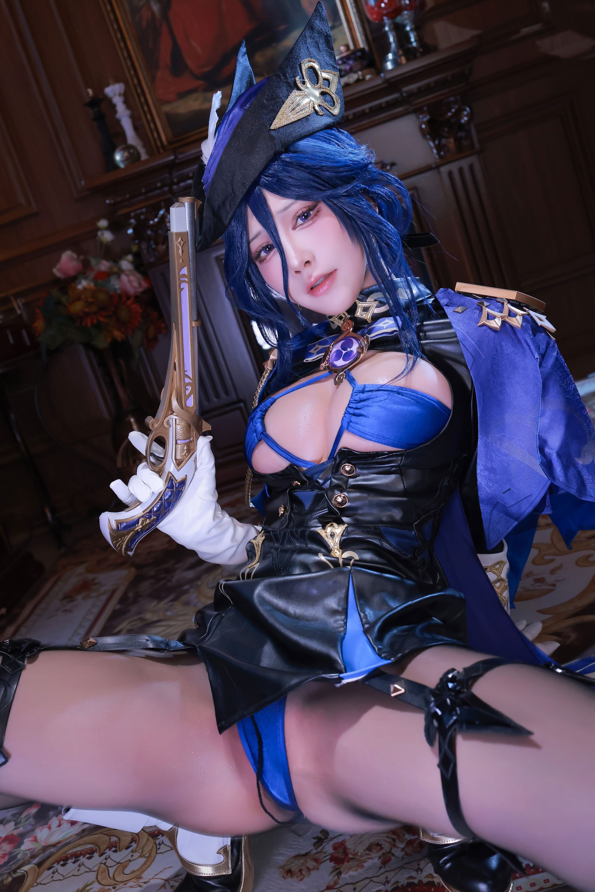水淼Aqua cosplay Clorinde - Genshin Impact