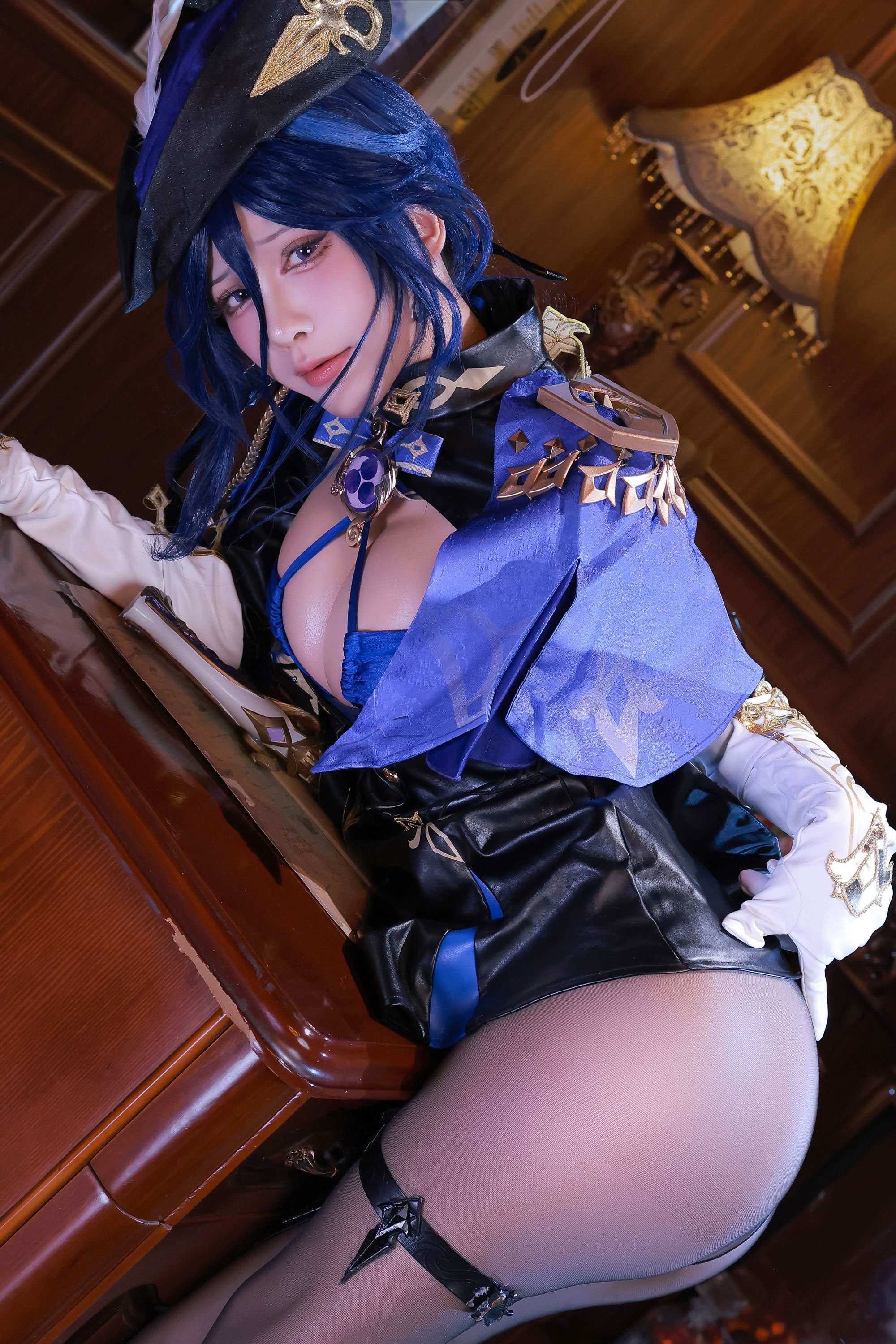 水淼Aqua cosplay Clorinde - Genshin Impact