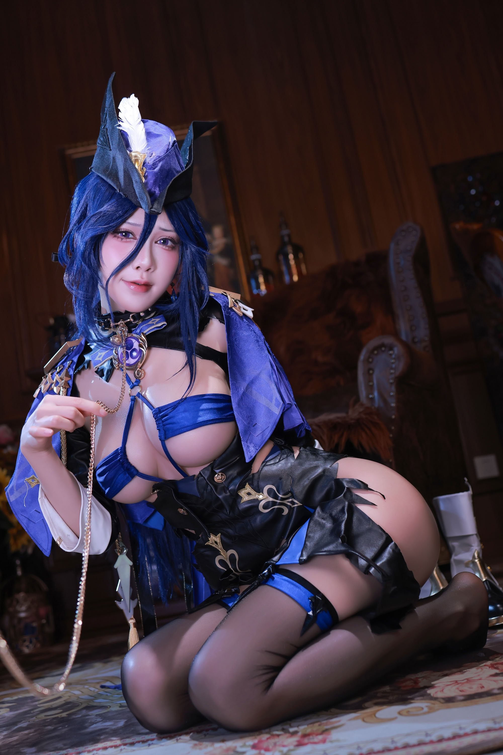 水淼Aqua cosplay Clorinde - Genshin Impact