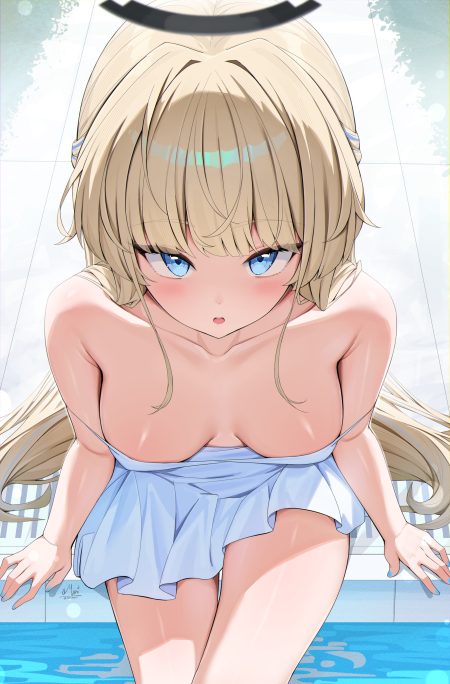 rosumerii blue archive asuma toki dress halo no bra summer dress